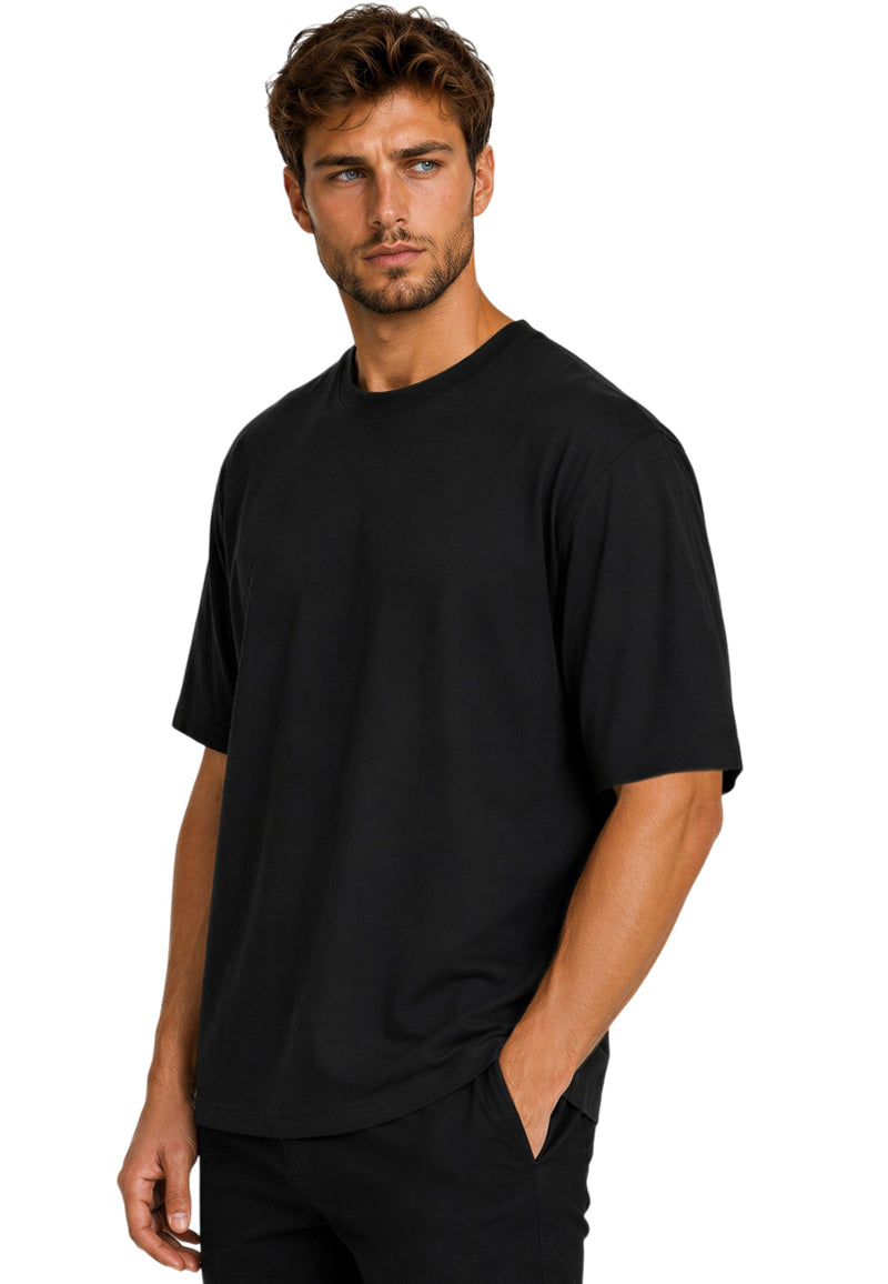 Herren Relaxed Fit T-Shirt 24RS058 - Black – Ansicht 5
