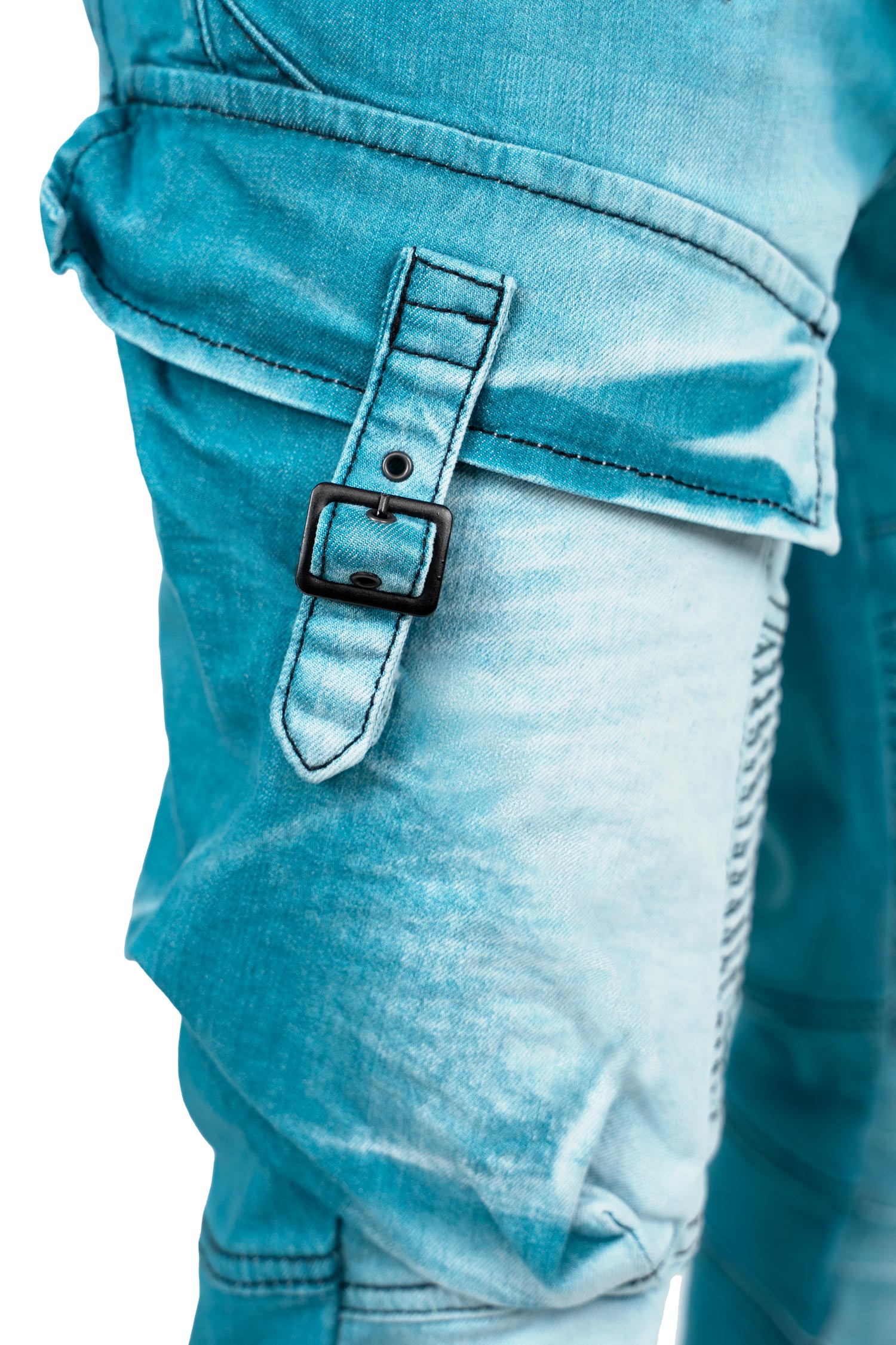 Herren Regular Fit Jeans Stonewashed CD523 - Green