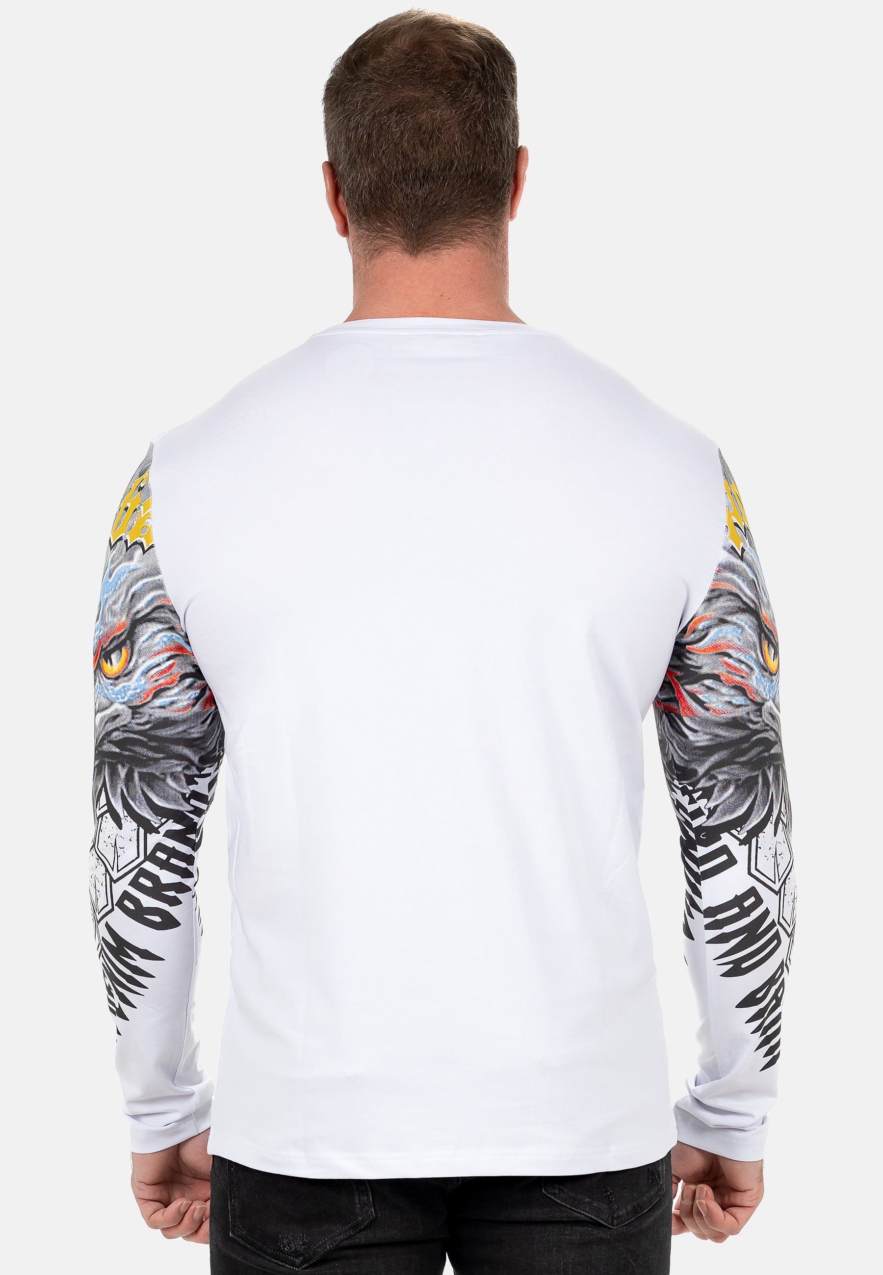 Herren Regular Fit Longsleeve CL488 - White