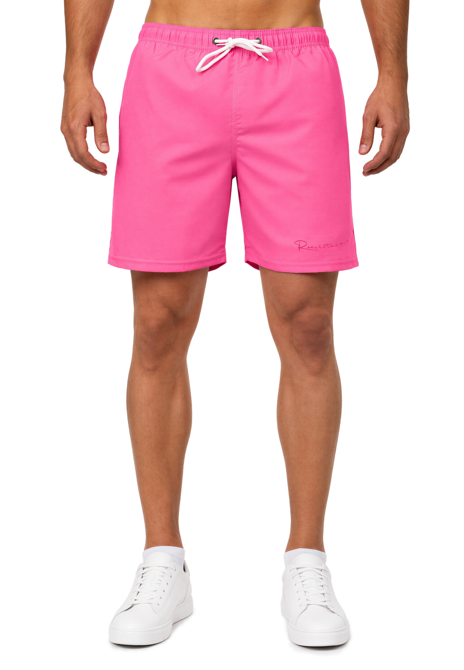 Herren Regular Fit Shorts Mid Waist 25RS073 - Hot Pink