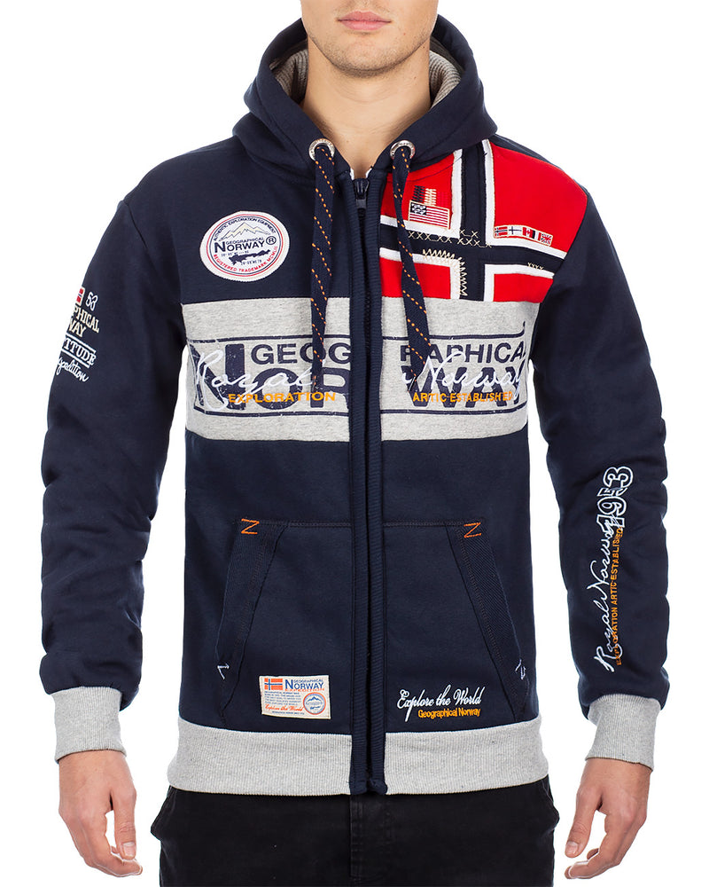 Herren Regular Fit Sweatjacke flyer - Navy