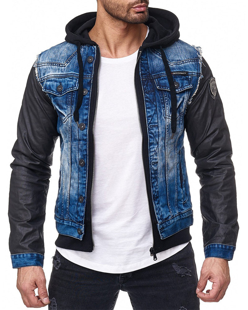 Herren Regular Fit Jacke Denim C-1290 - Blue