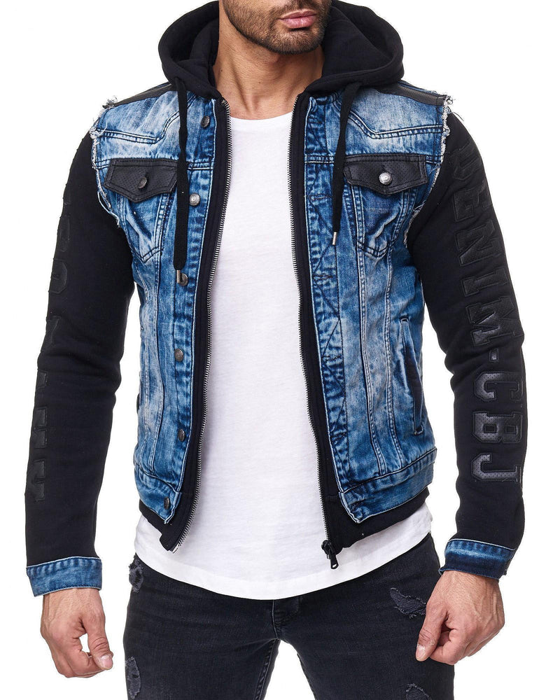 Herren Regular Fit Jacke Denim CJ154 - Blue