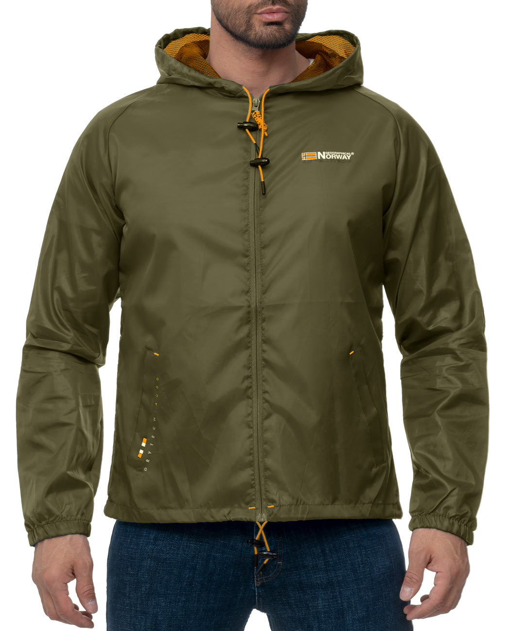 Herren Regular Fit Jacke boat men in Khaki – Geographical Norway