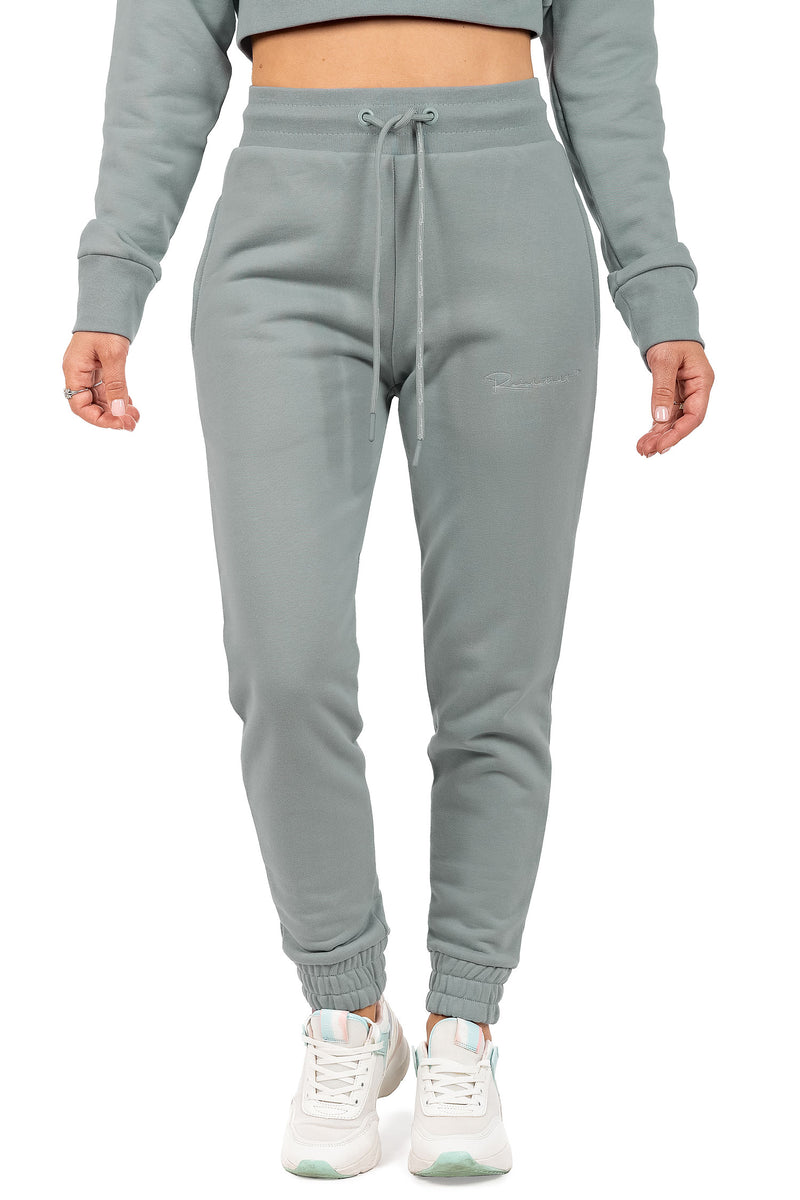 Damen Slim Fit Jogginghose Marken-Stick 23RSW039 - Grey