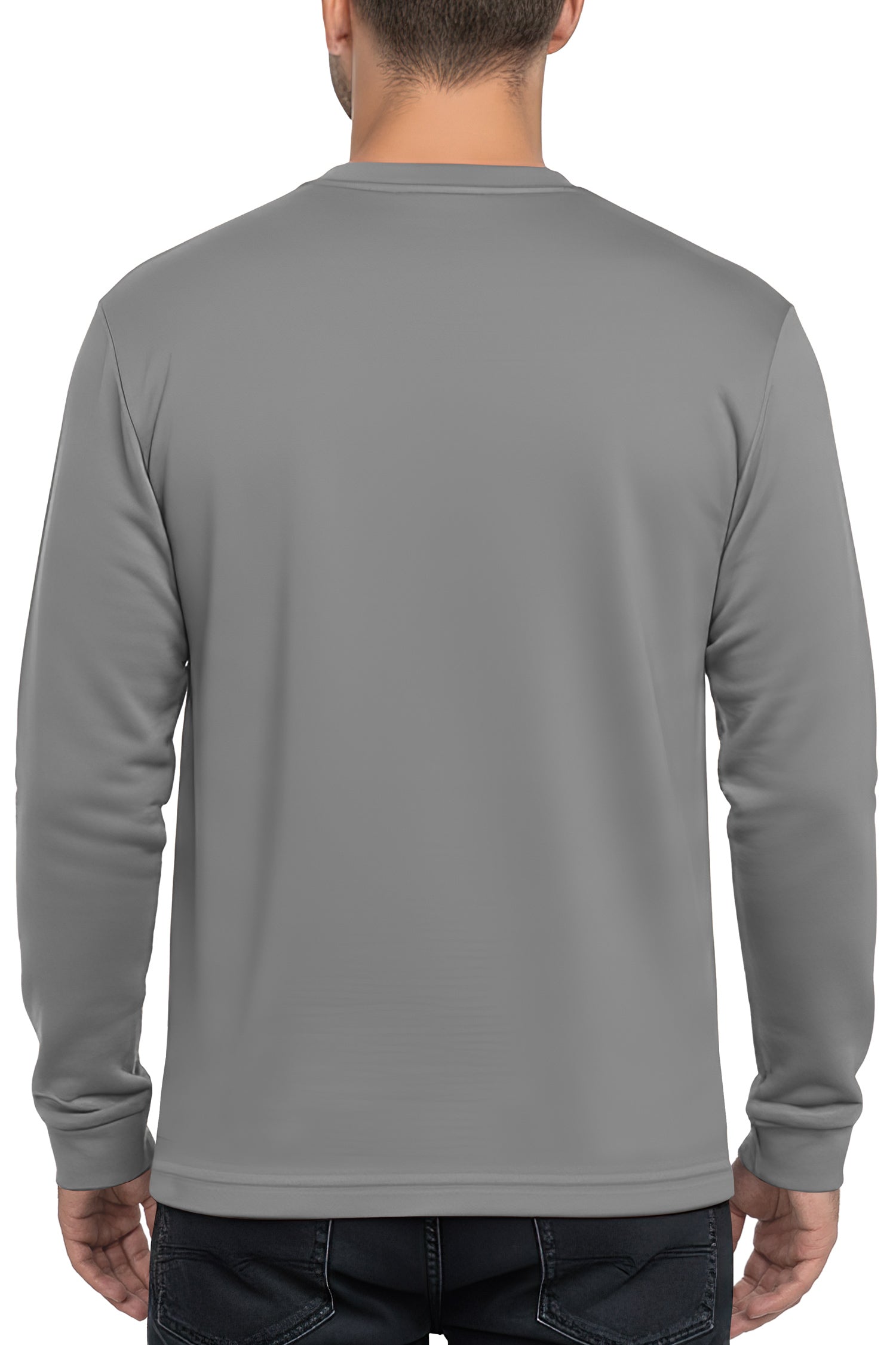 Herren Oversized Langarm Shirt 23RS042 - Dark Grey
