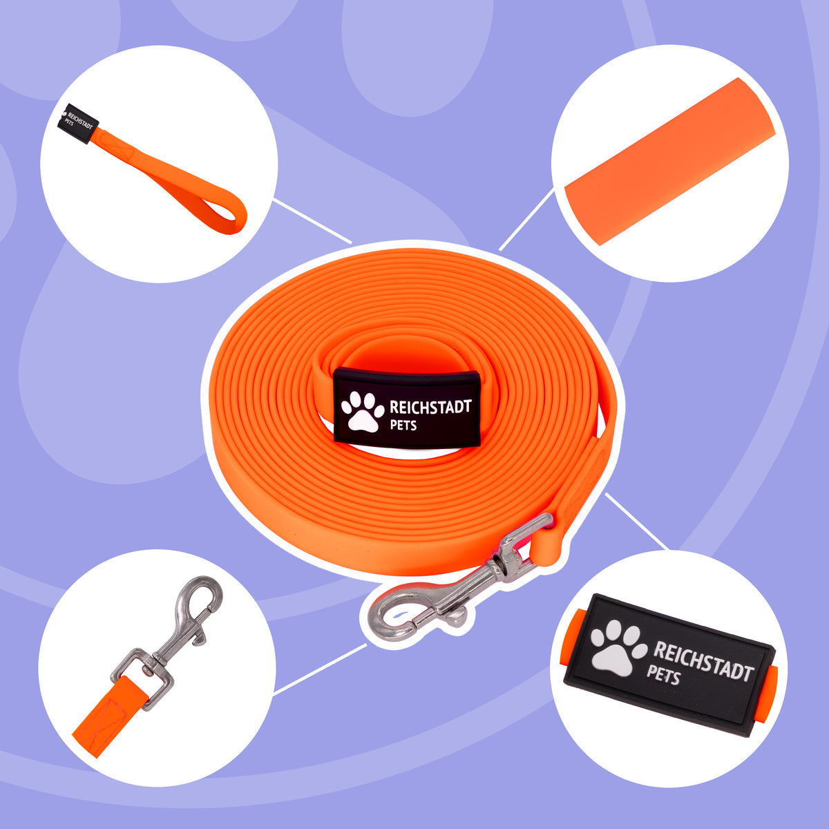 RS Pets Hundeleine PVC 25RSP086 - Orange