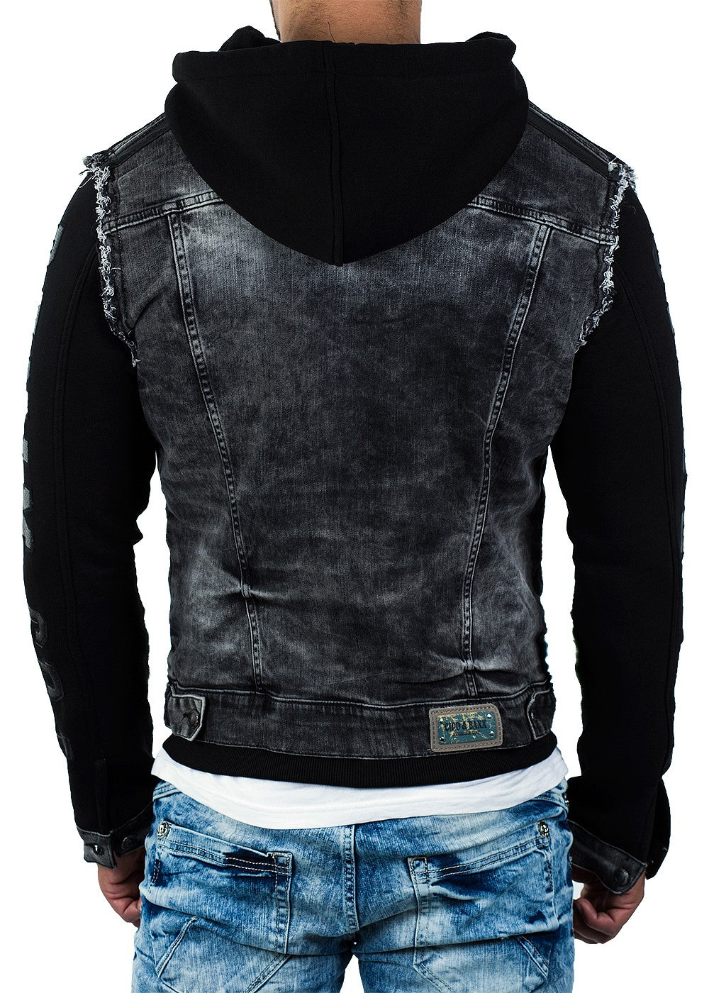 Herren Regular Fit Jacke Denim CJ155 - Black