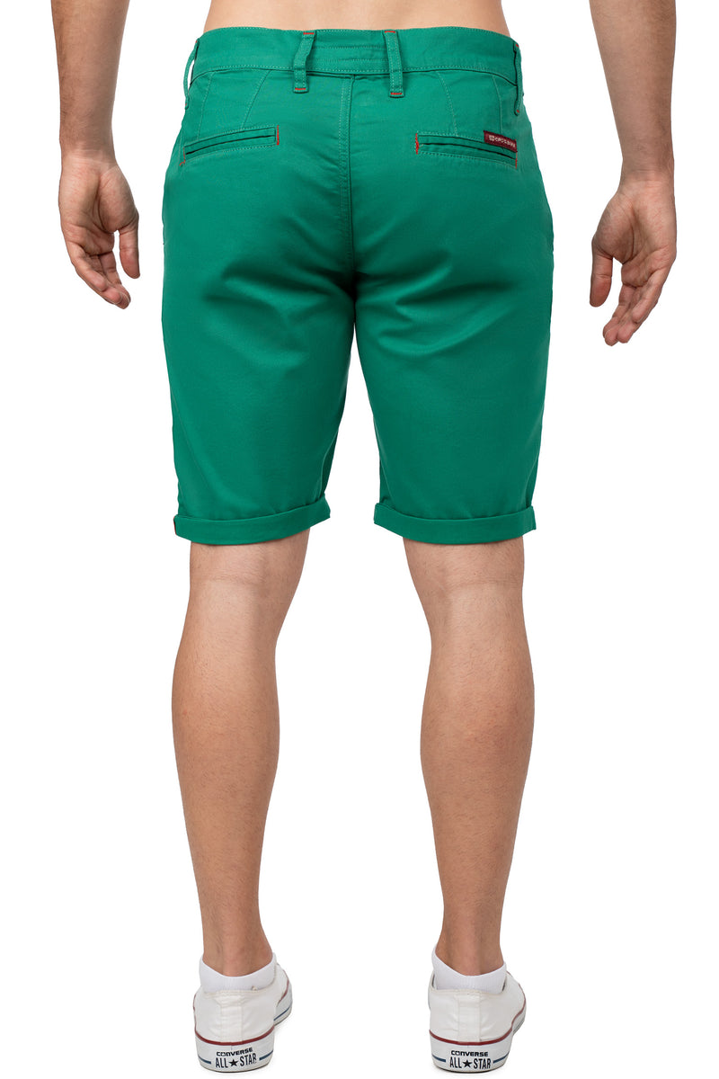 Herren Regular Fit Shorts Logo-Detail CK272 - Green