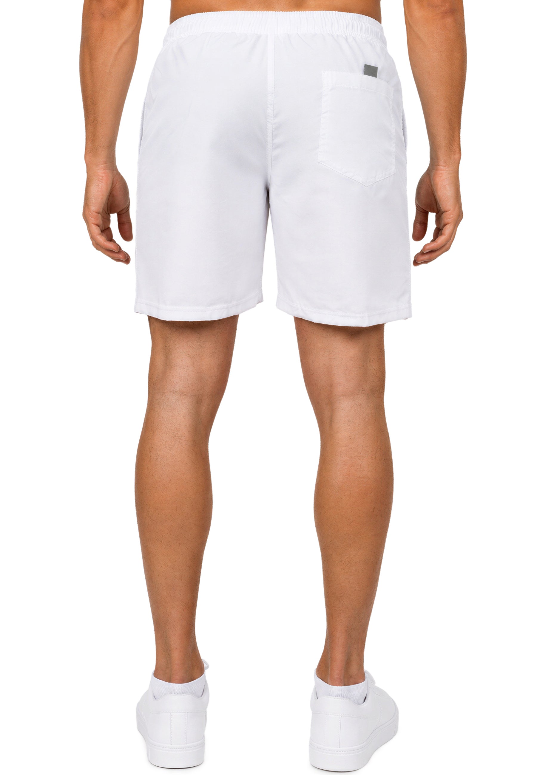 Herren Regular Fit Shorts Mid Waist 25RS073 - White