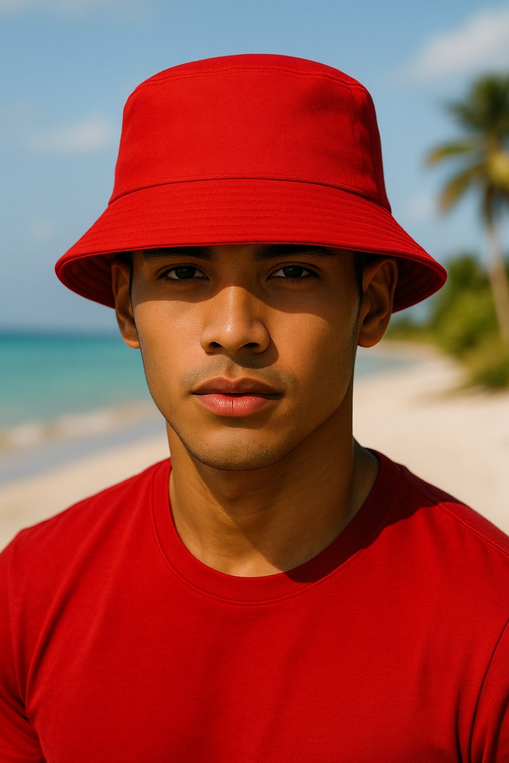 Herren Regular Fit Anglerhut 25RS074 - Red
