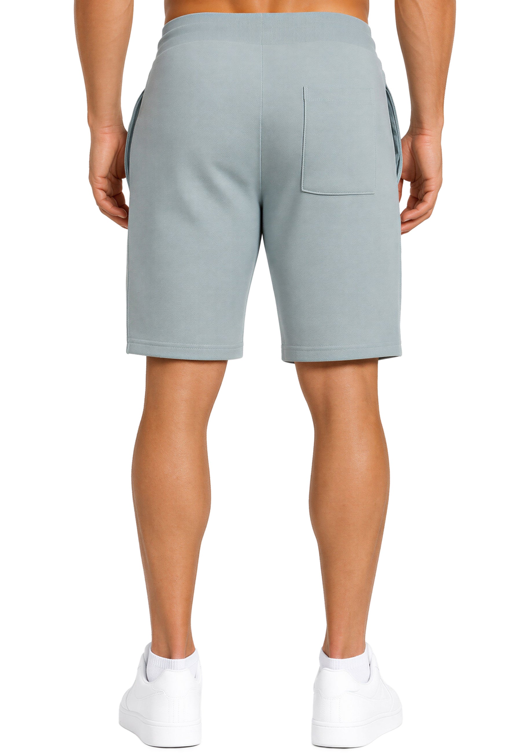 Herren Regular Fit Shorts Marken-Stick 23RS036 - Grey