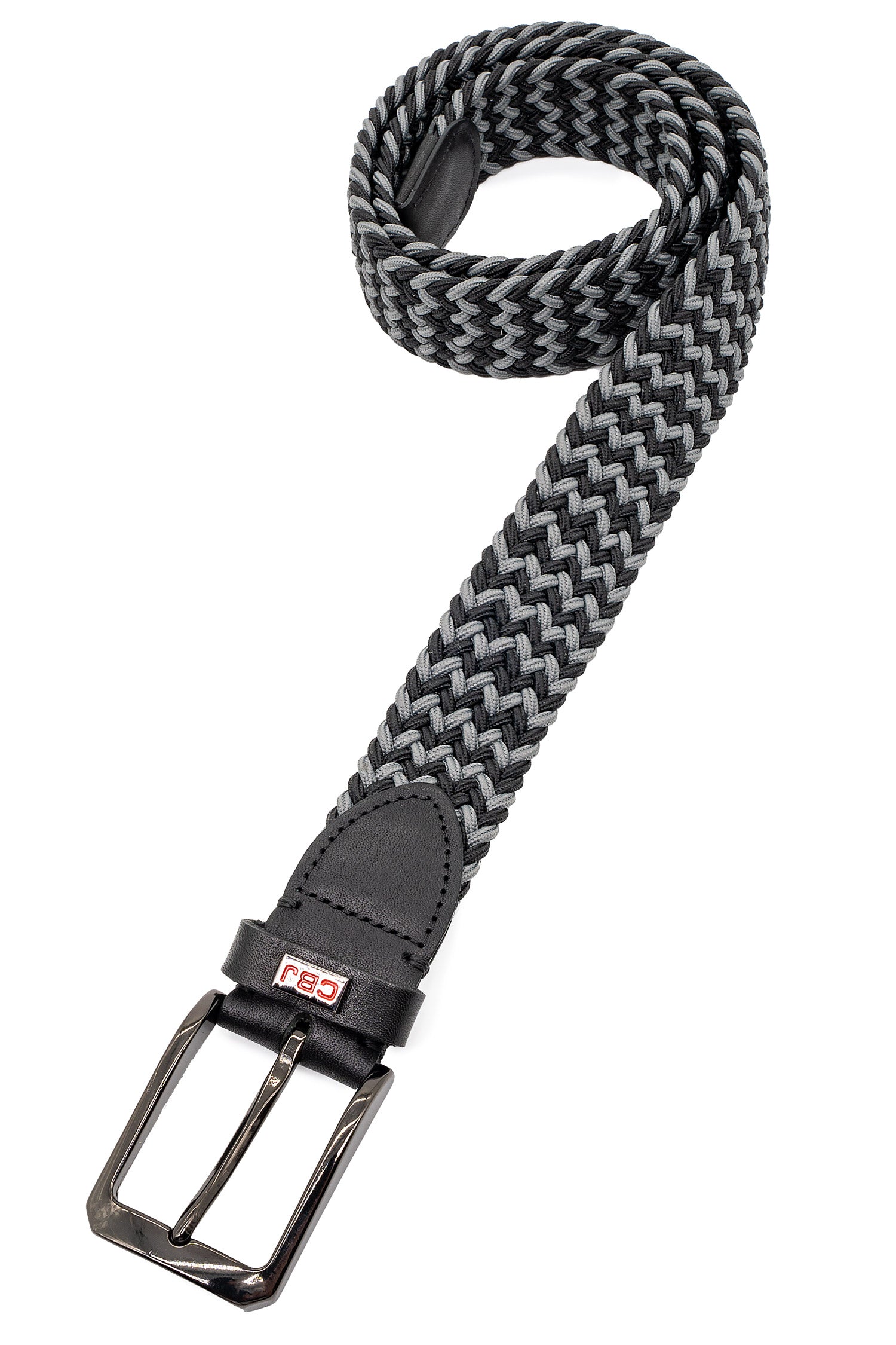 Herren Stoffgürtel CG188 - Black-Grey