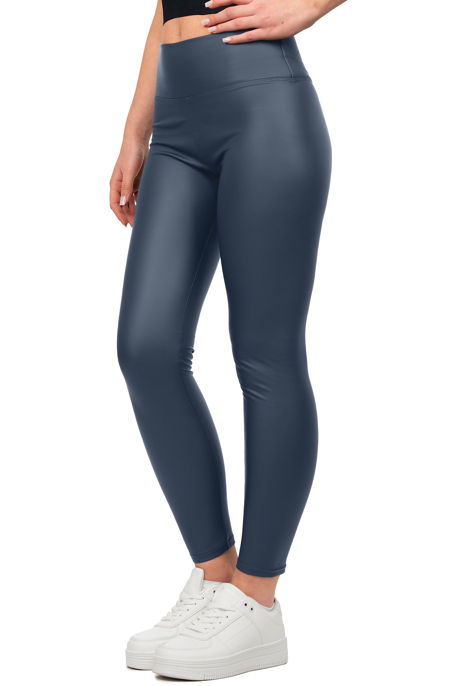 Damen Skinny Fit Hose High Waist 25RSW066 - Navy