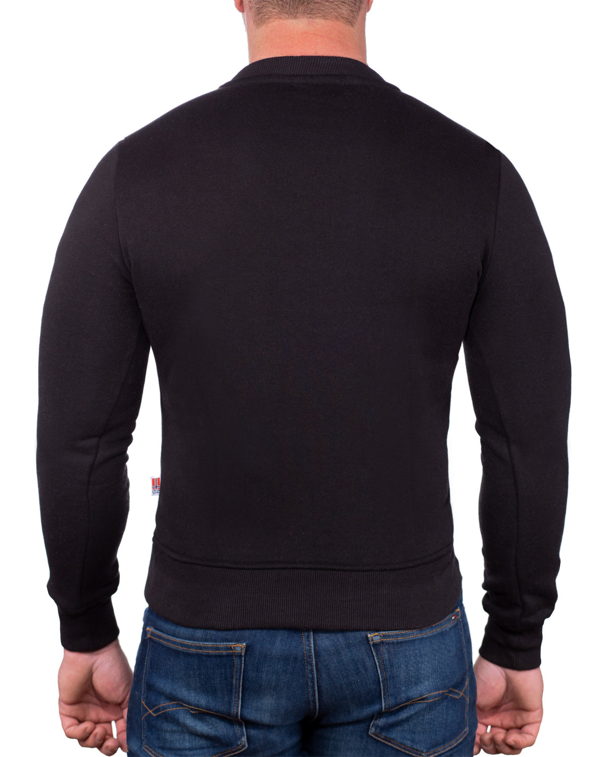 Herren Regular Fit Pullover gassier - Black