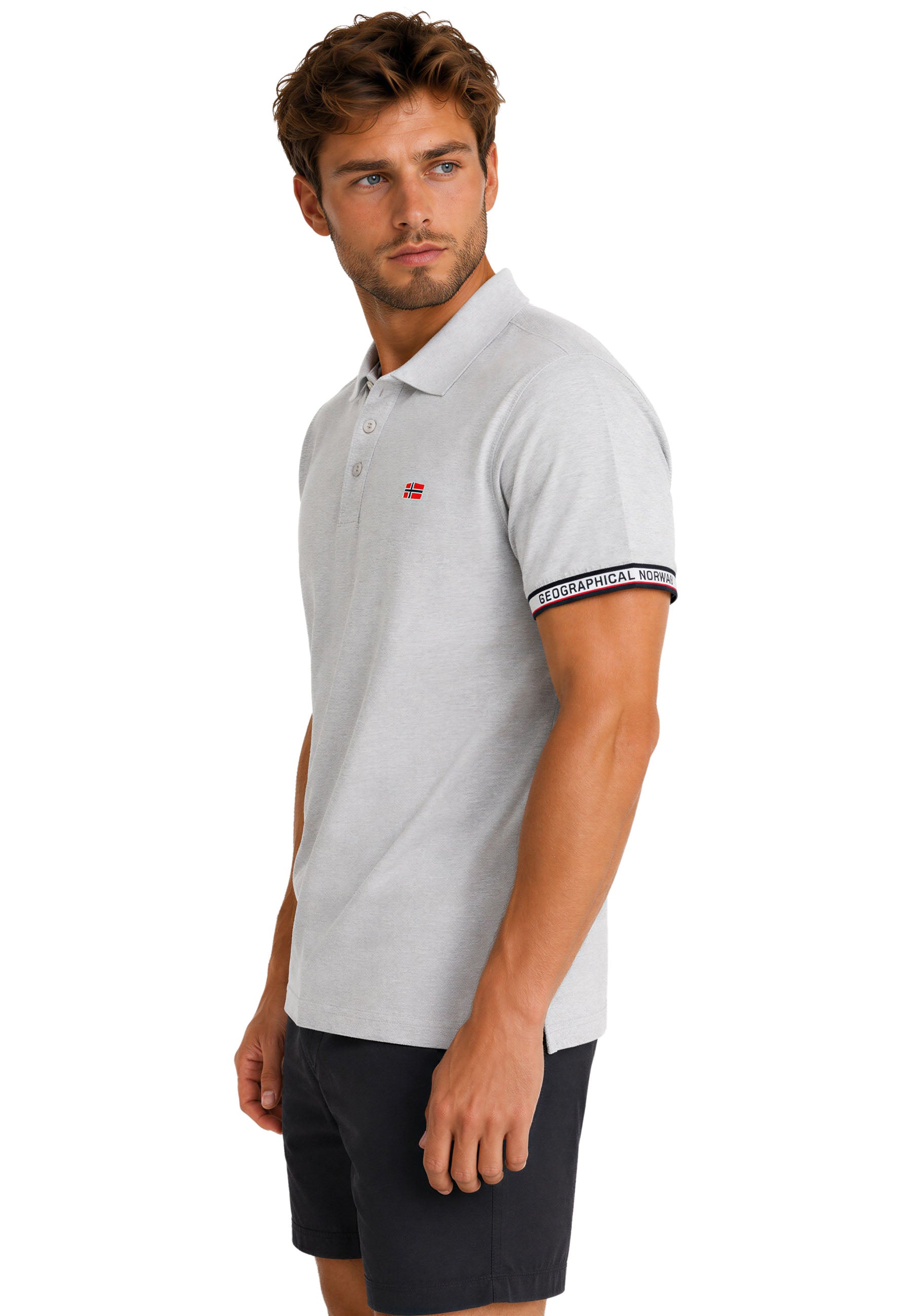 Herren Regular Fit Poloshemd koliar men - Blended Grey