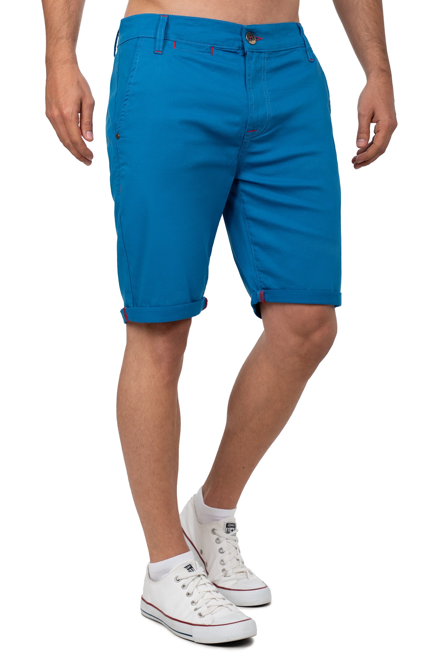 Herren Regular Fit Shorts Logo-Detail CK272 - Saxeblue