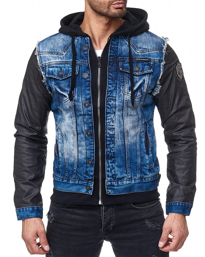 Herren Regular Fit Jacke Denim C-1290 - Blue