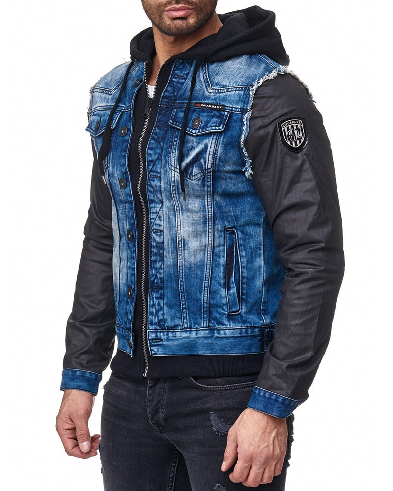 Herren Regular Fit Jacke Denim C-1290 - Blue