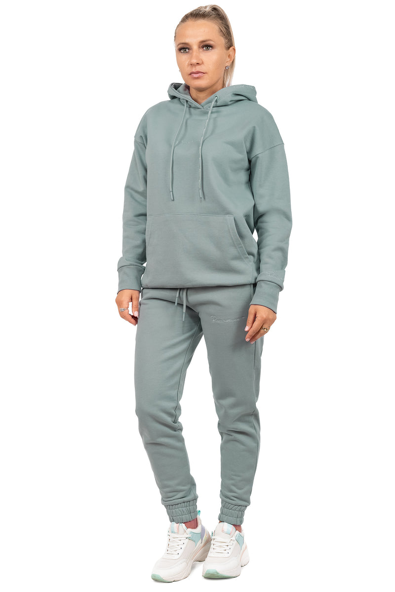 Damen Relaxed Fit Hoodie Marken-Stick 23RSW038 - Grey