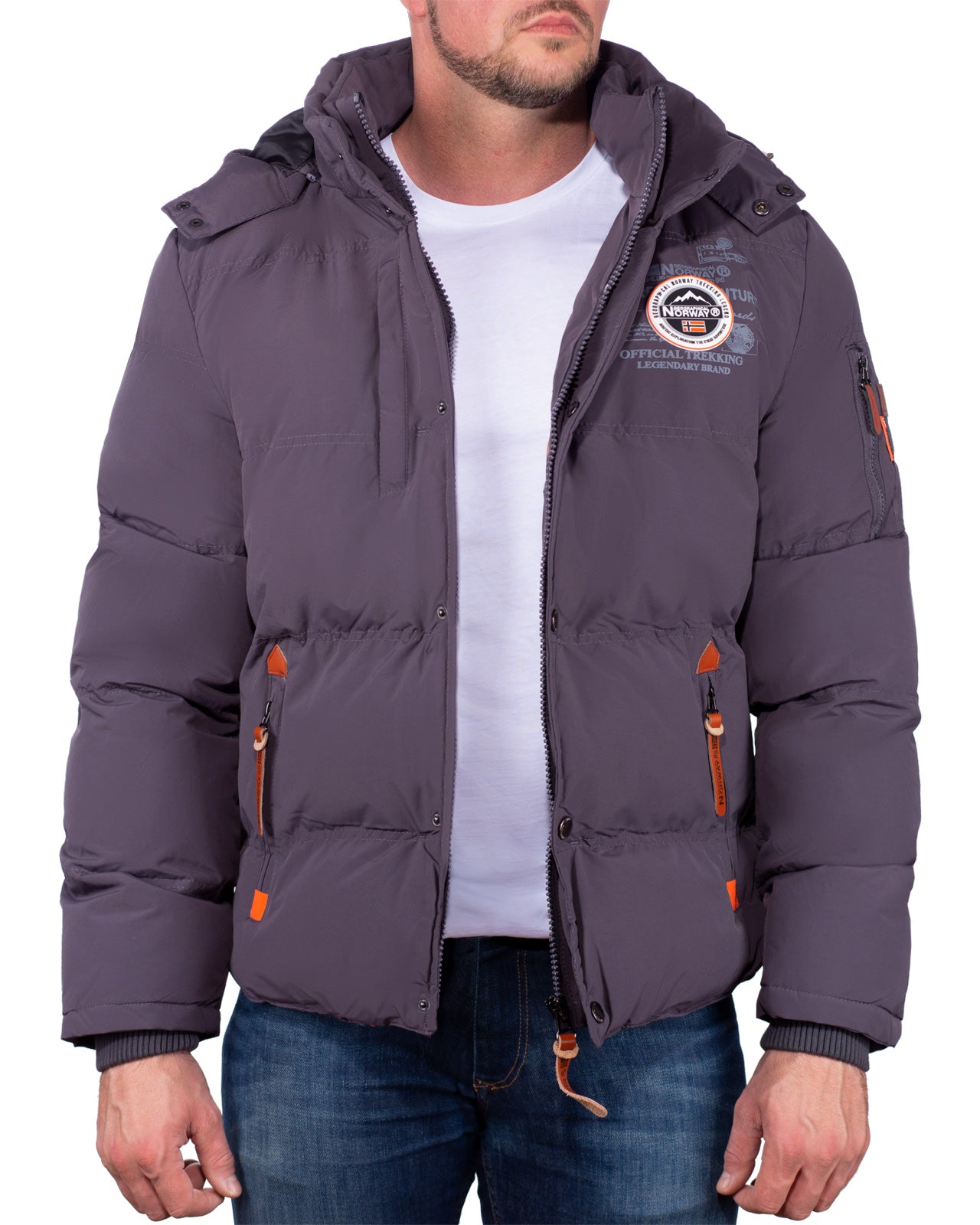 Herren Regular Fit Jacke verveine - Dark Grey