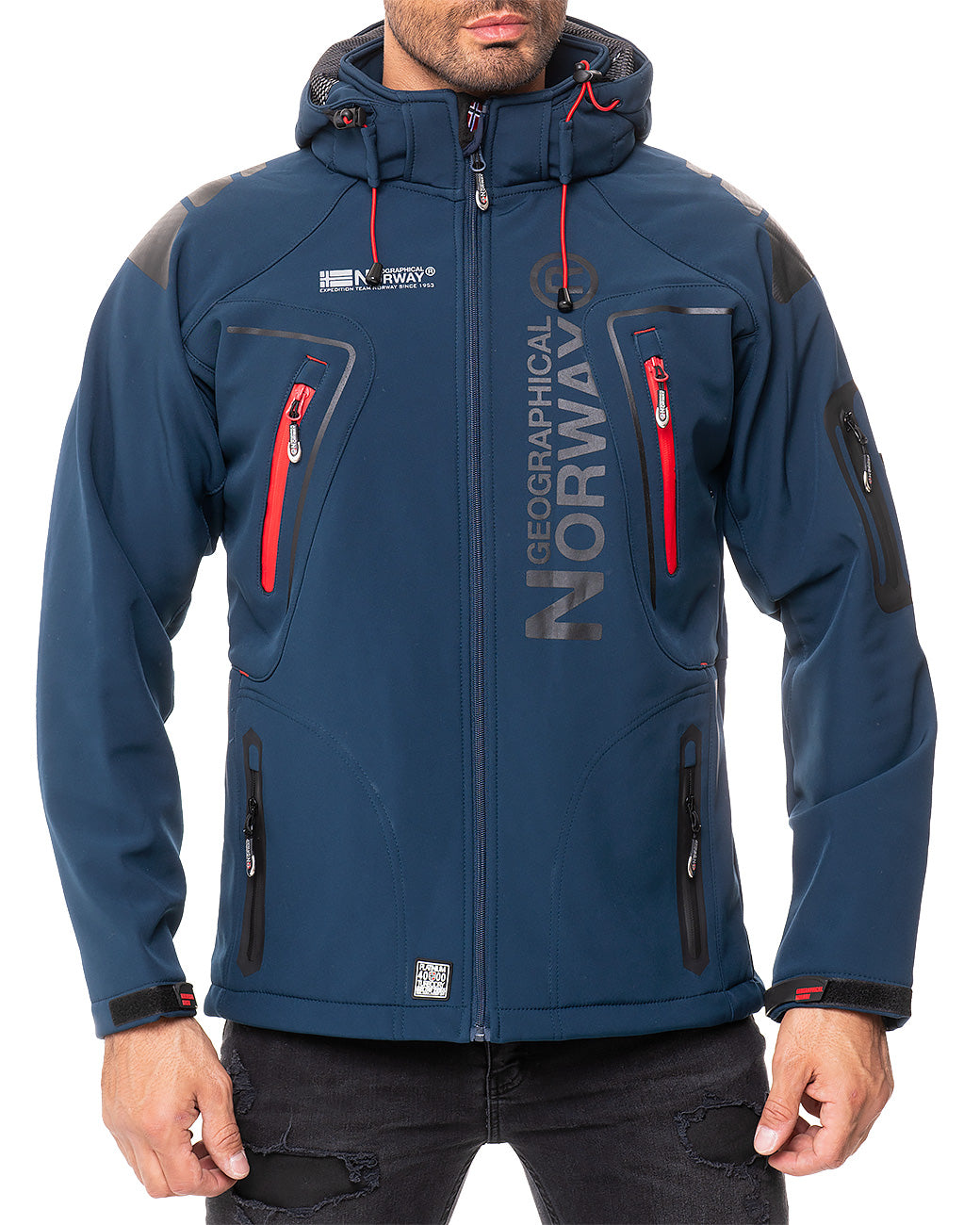 Herren Regular Fit Softshelljacke techno men in Navy – Geographical Norway – Ansicht 5
