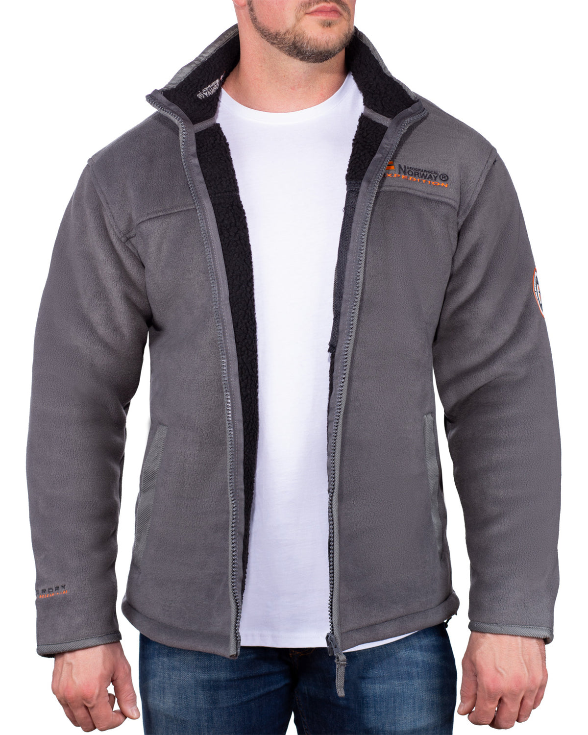 Herren Regular Fit Jacke usine in Dark Grey – Geographical Norway – Ansicht 5