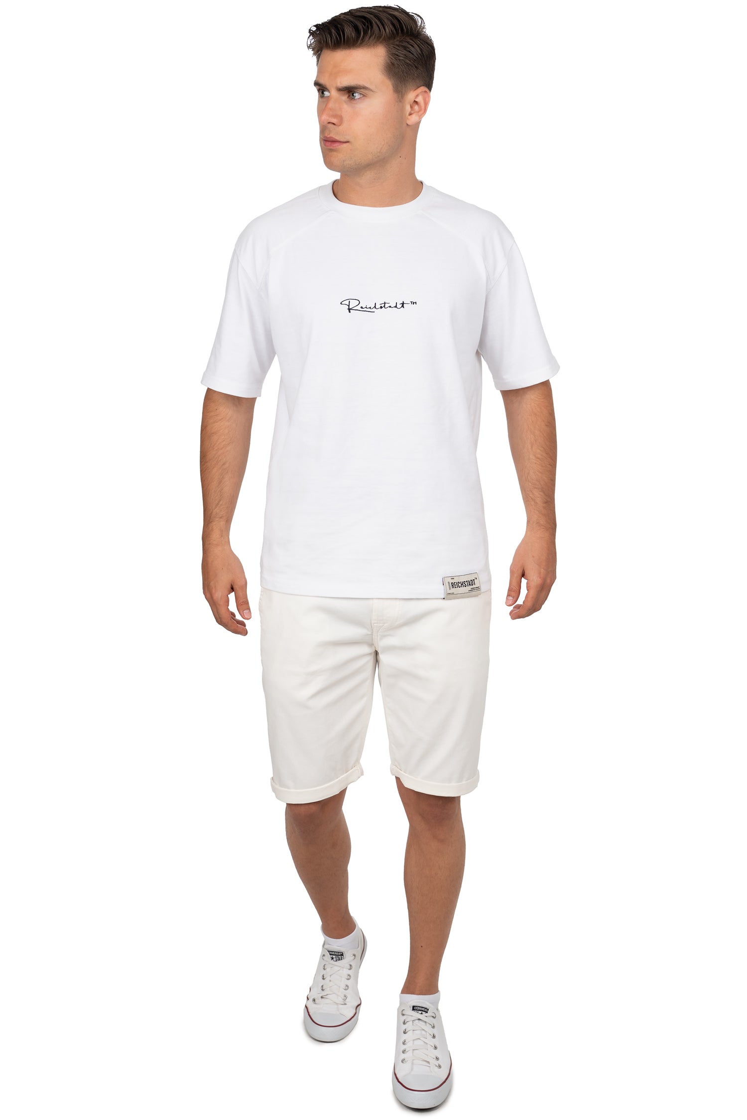 Herren Regular Fit Shorts Logo-Detail CK272 - White