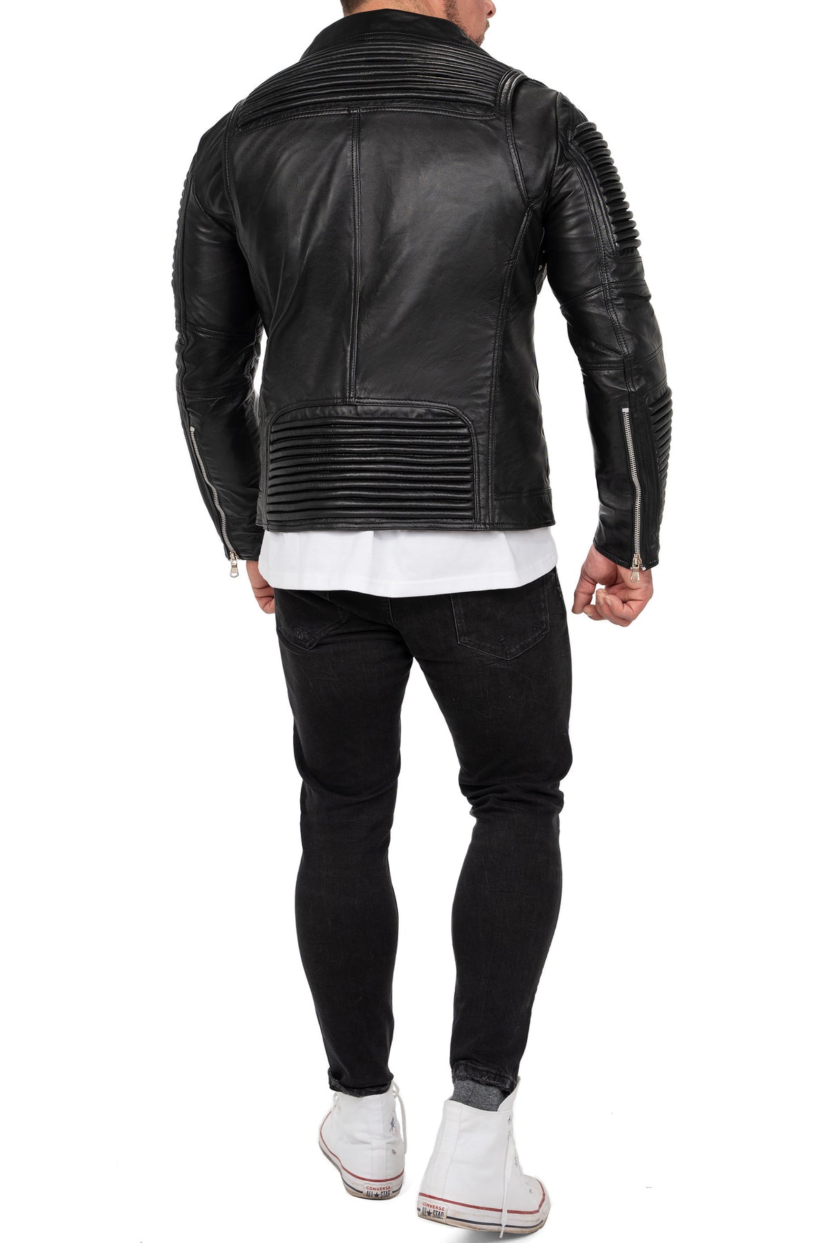 Herren Slim Fit Jacke in Black – Reichstadt – Ansicht 6