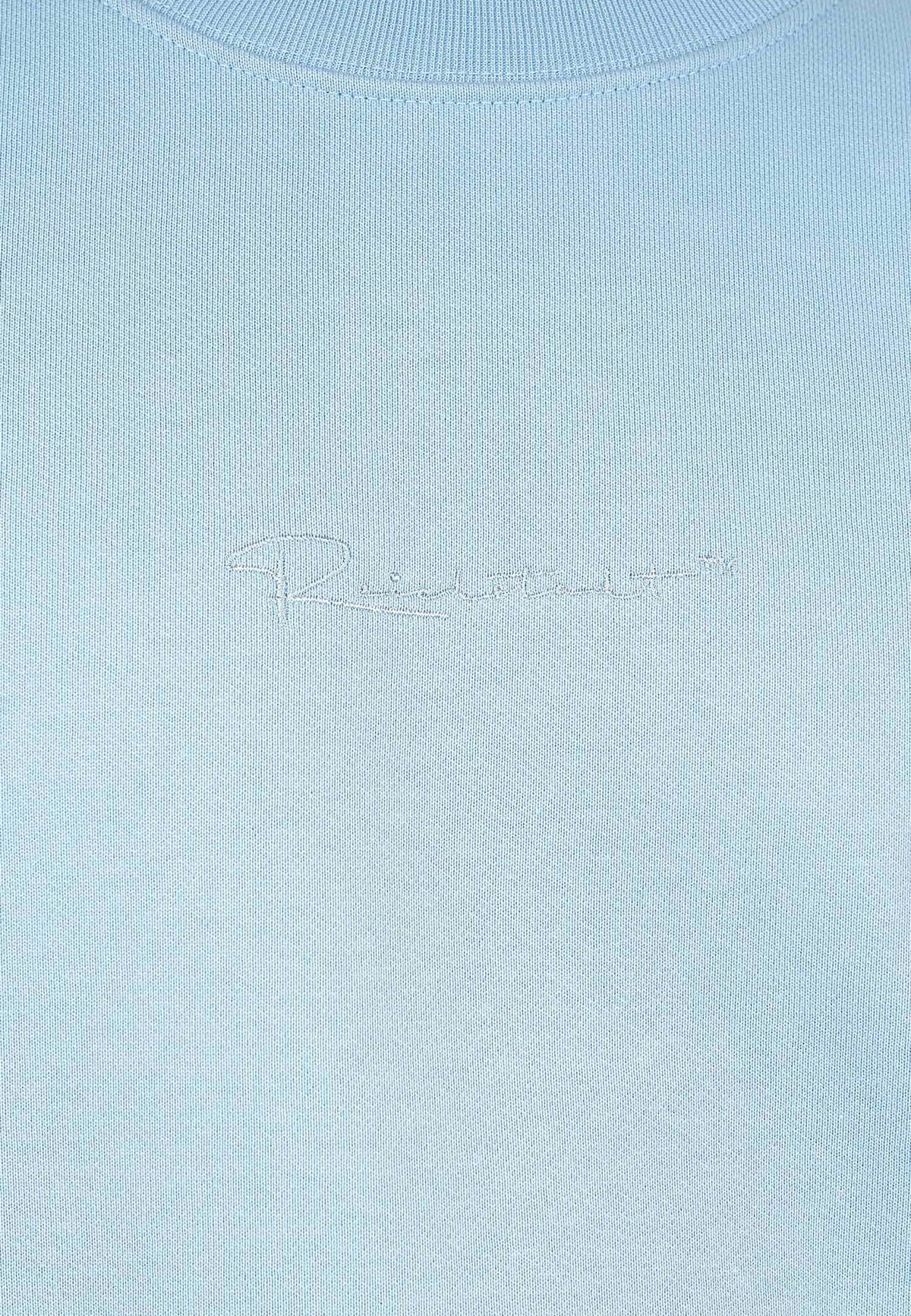 Herren Regular Fit Pullover Logo-Stitching in Baby Blue – Reichstadt – Ansicht 6