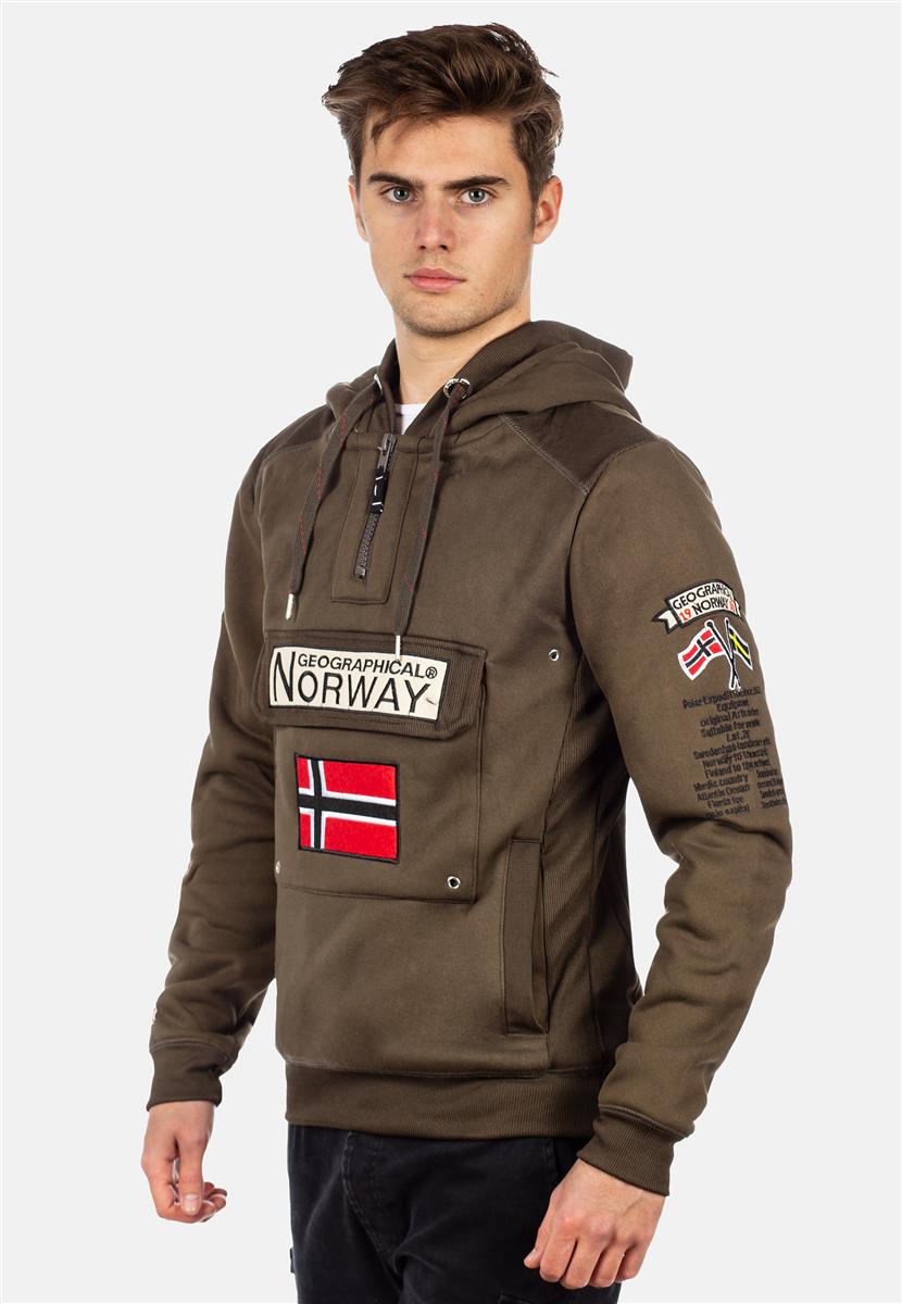 Herren Regular Fit Hoodie gymclass men - Khaki