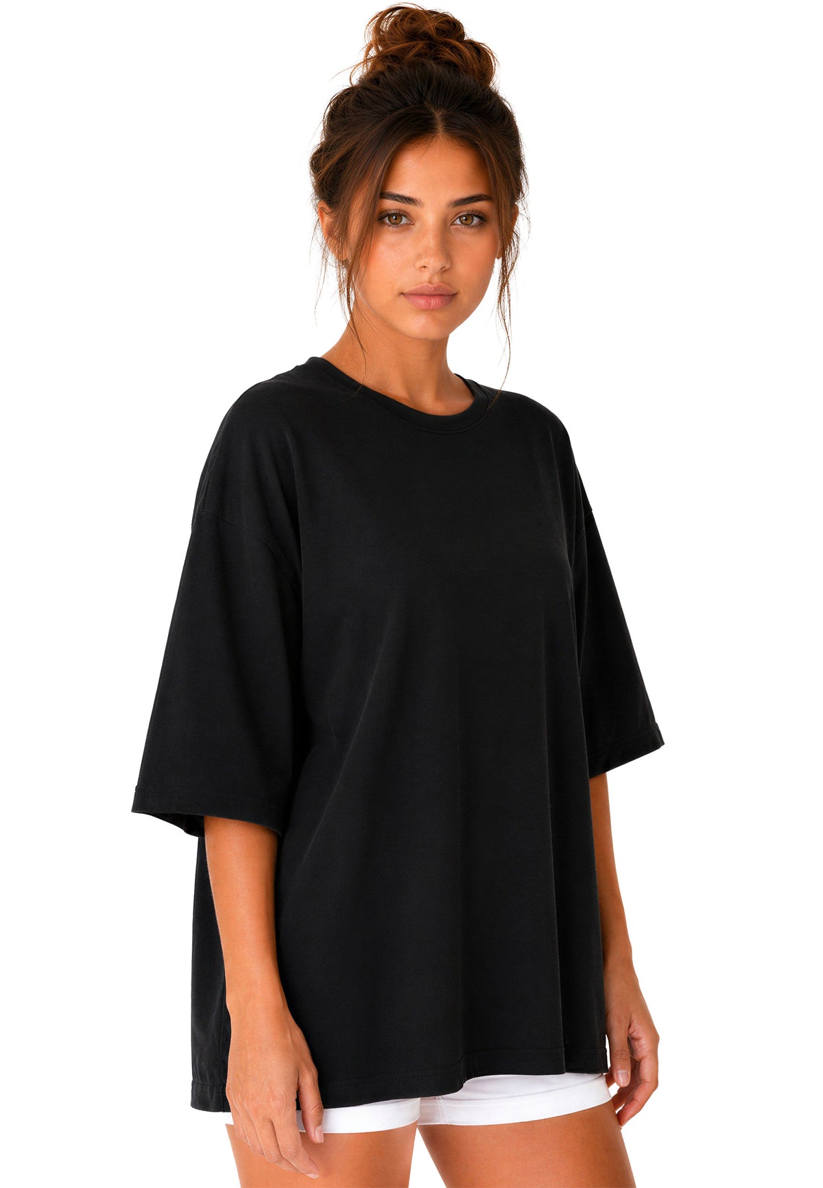 Damen Oversized T-Shirt in Black – Reichstadt – Ansicht 6
