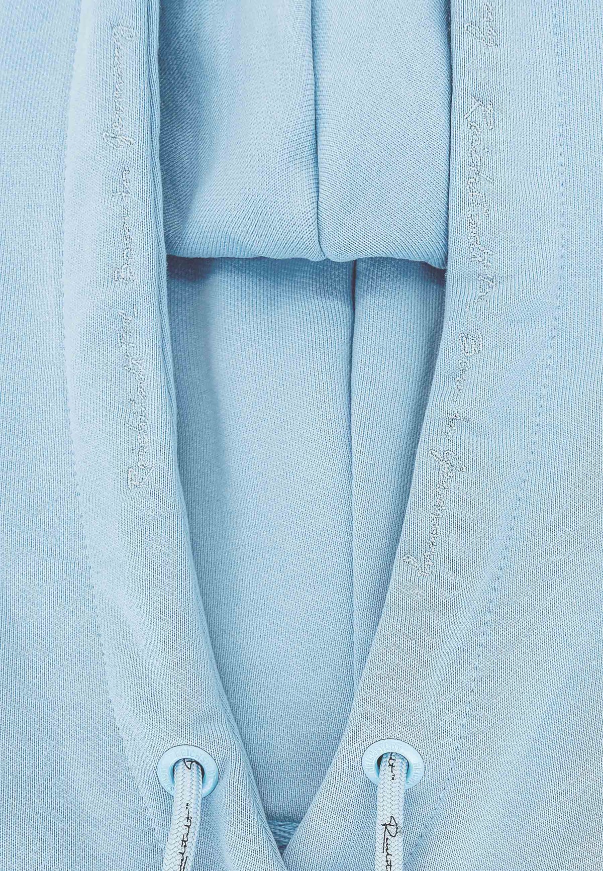 Damen Relaxed Fit Hoodie Marken-Stick in Baby Blue – Reichstadt – Ansicht 6