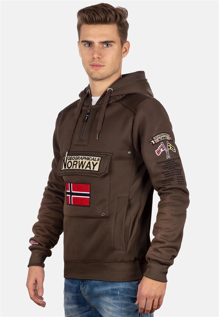 Herren Regular Fit Hoodie gymclass men - Brown