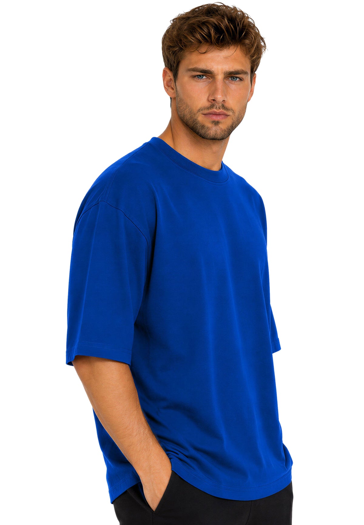 Herren Oversized T-Shirt in Navy Blue – Reichstadt – Ansicht 6
