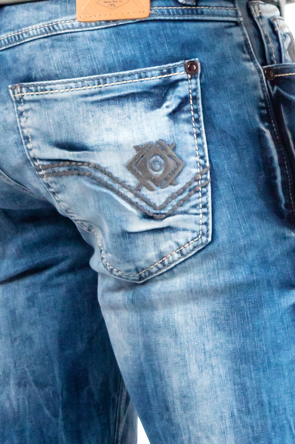Herren Straight Fit Jeans Stonewashed in Blue – Cipo & Baxx – Ansicht 7