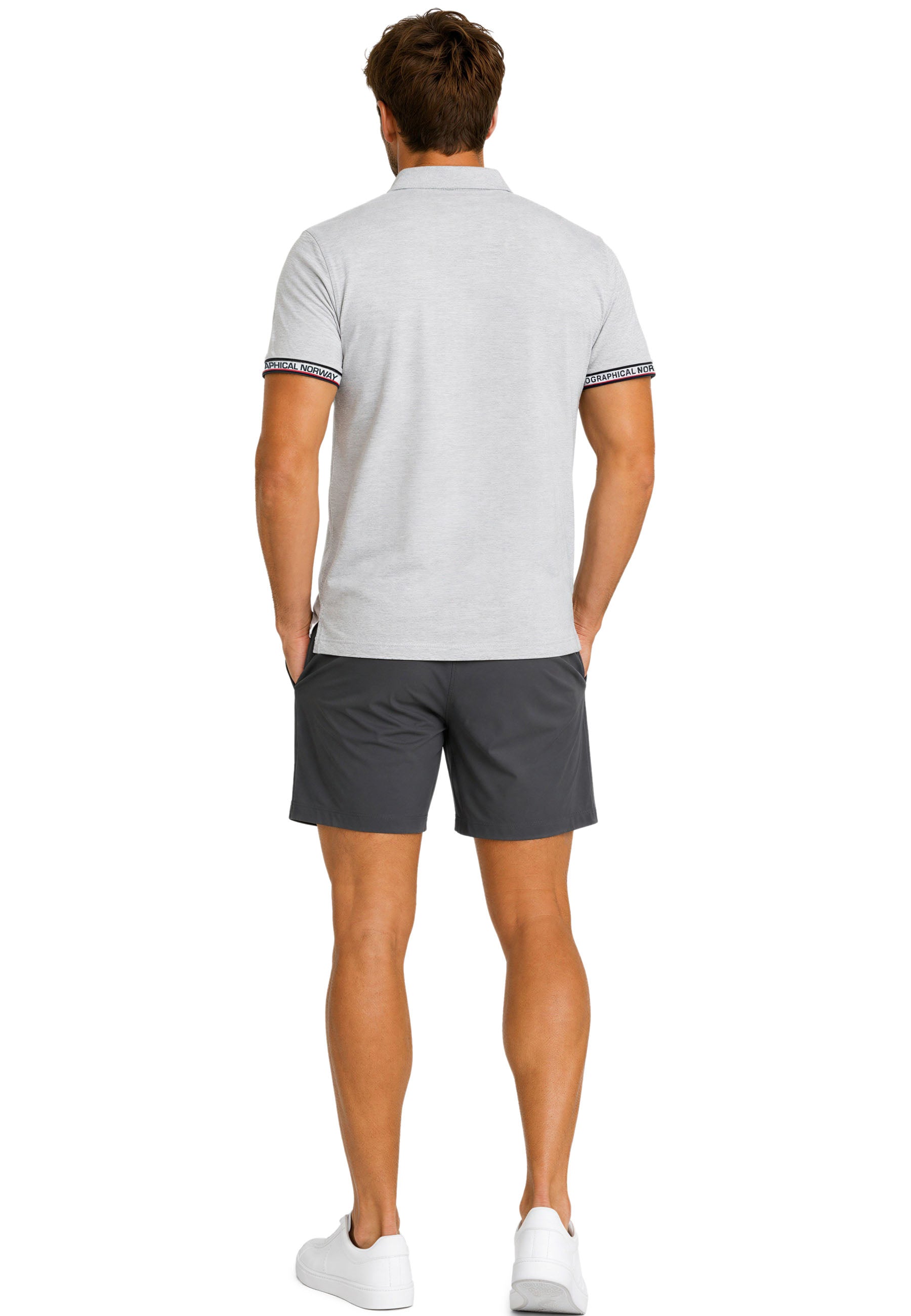 Herren Regular Fit Poloshemd koliar men - Blended Grey