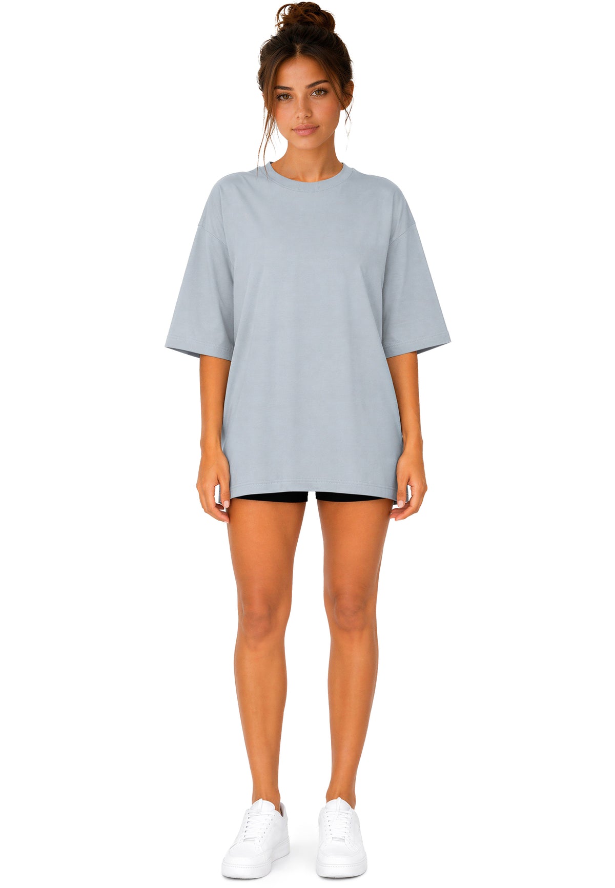 Damen Oversized T-Shirt in Light Blue – Reichstadt – Ansicht 7