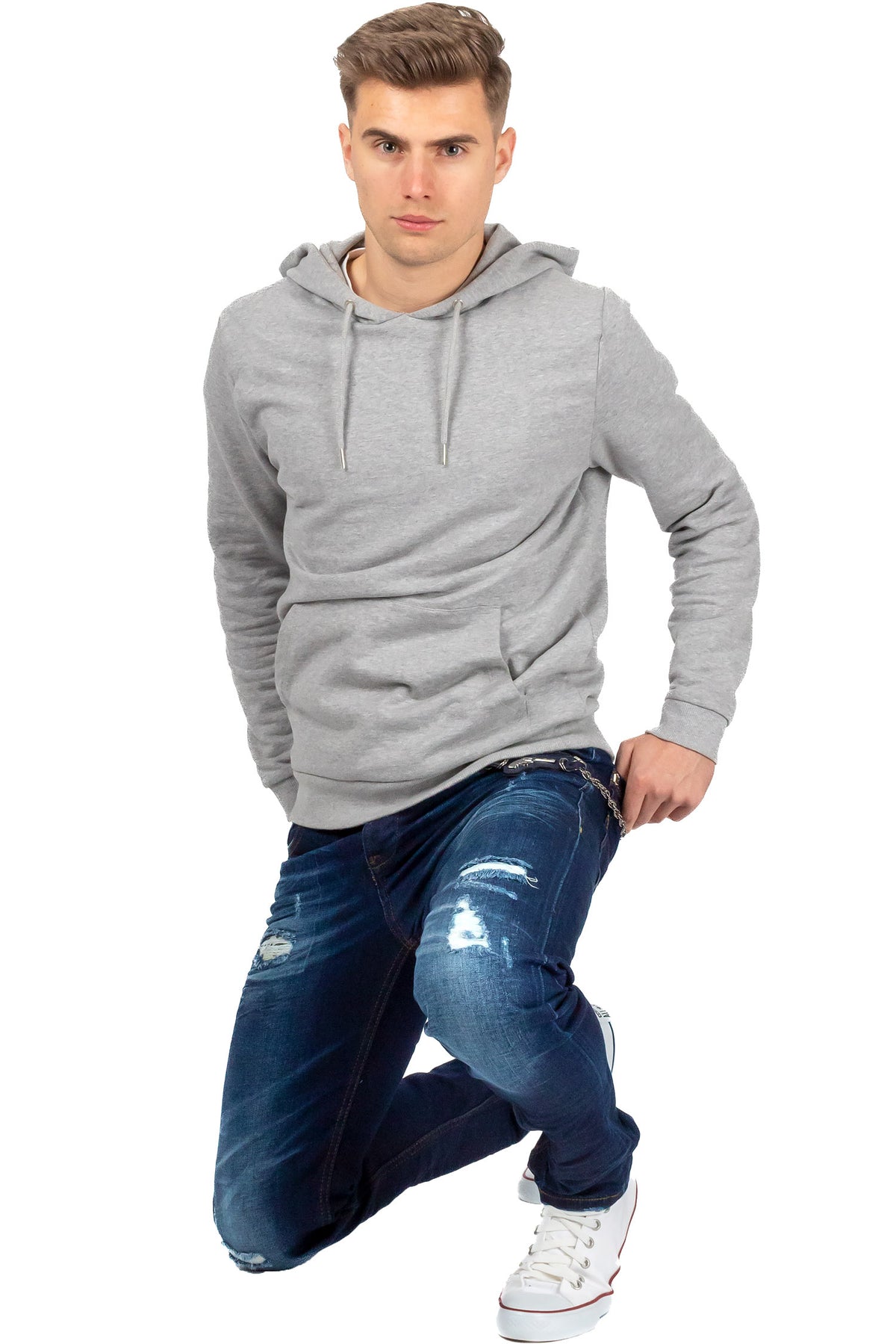 Herren Slim Fit Jeans Stonewashed in Blue – Cipo & Baxx – Ansicht 7