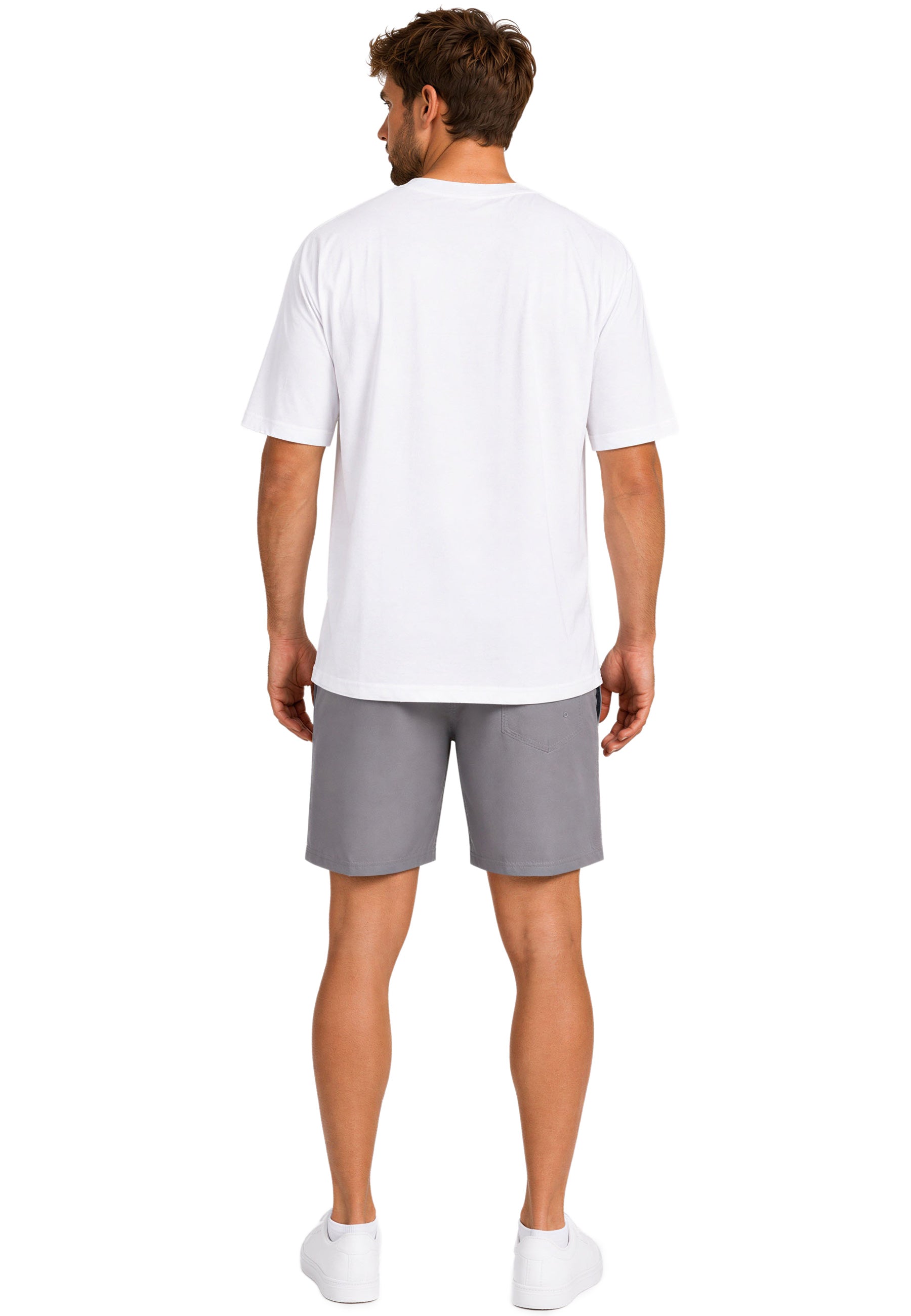Herren Regular Fit Shorts Mid Waist 25RS073 - Dark Grey