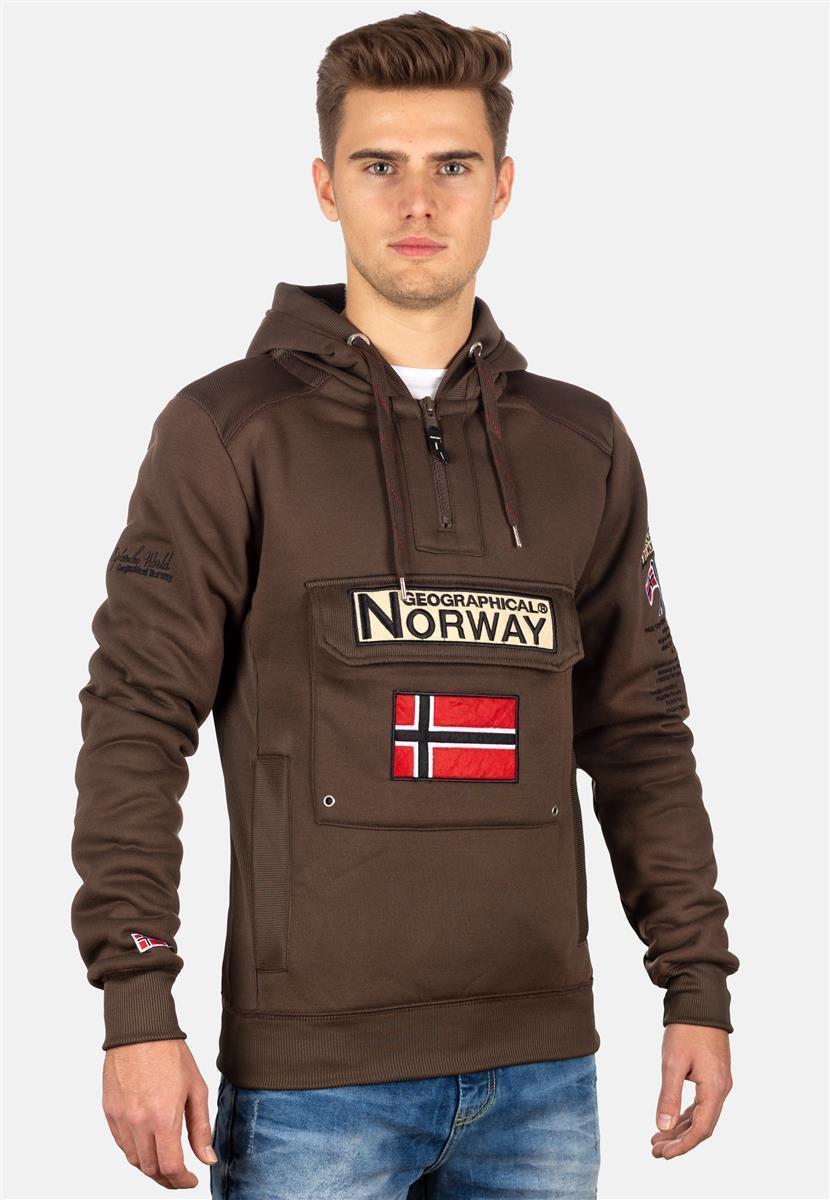 Herren Regular Fit Hoodie gymclass men - Brown