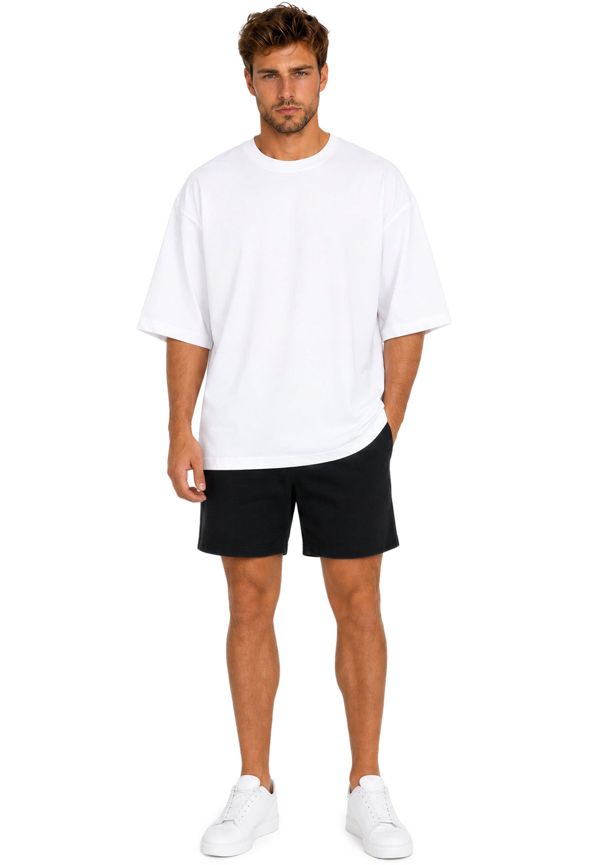 Herren Oversized T-Shirt in White – Reichstadt – Ansicht 7