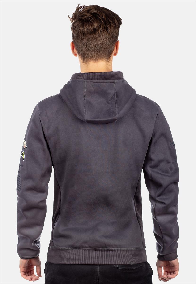 Herren Regular Fit Hoodie gymclass men - Dark Grey