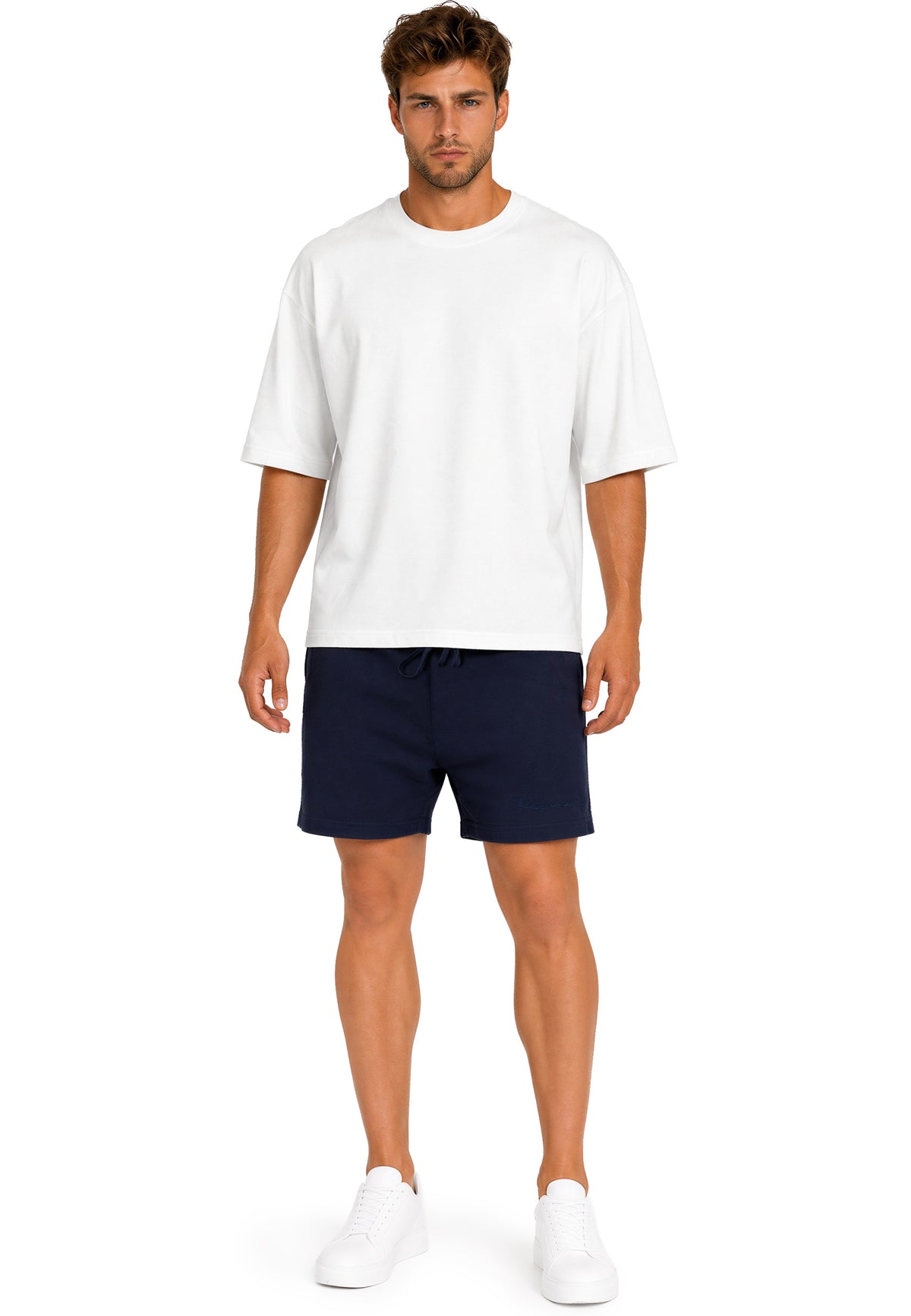 Herren Regular Fit Shorts Mid Waist in Purplish Blue – Reichstadt – Ansicht 8