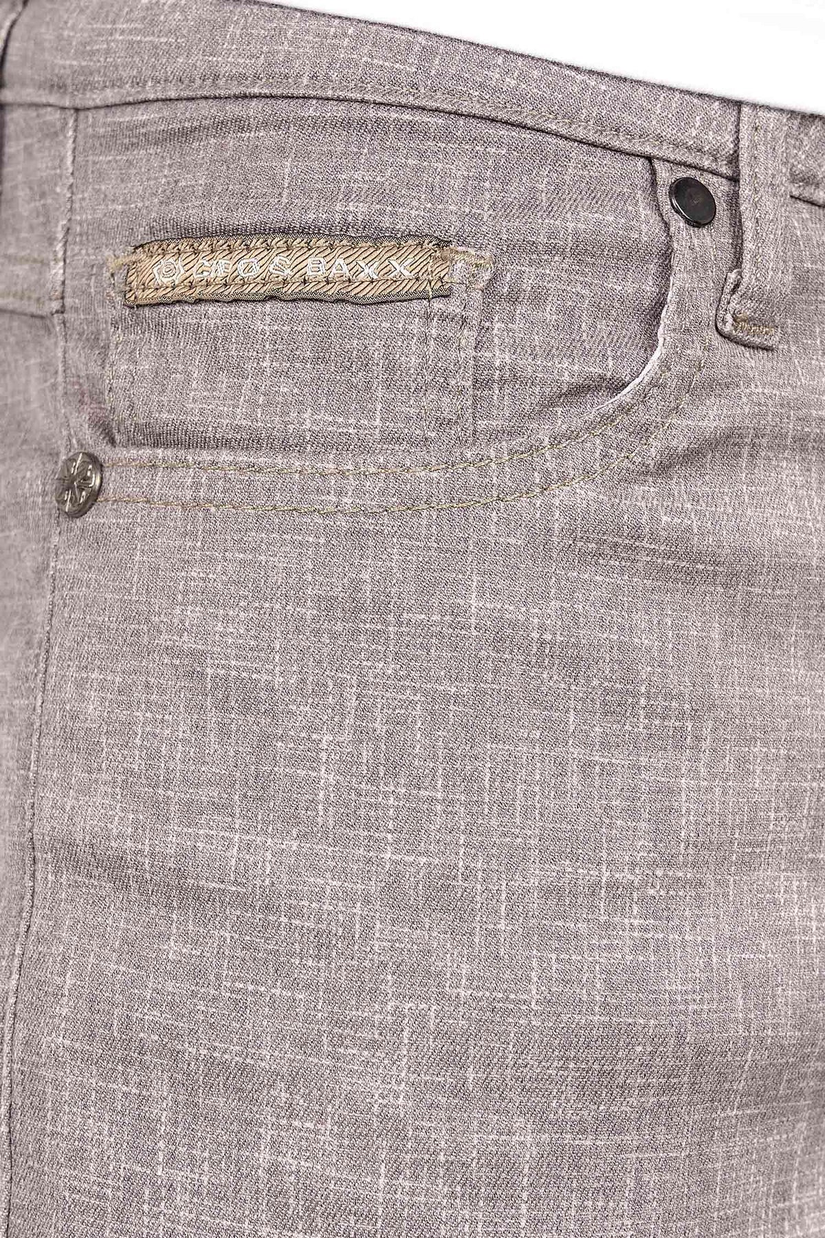 Herren Slim Fit Hose Mid Waist CD840 - Grey