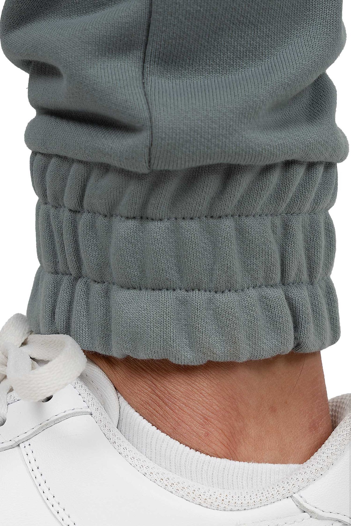 Herren Regular Fit Jogginghose Marken-Stick in Grey – Reichstadt – Ansicht 8