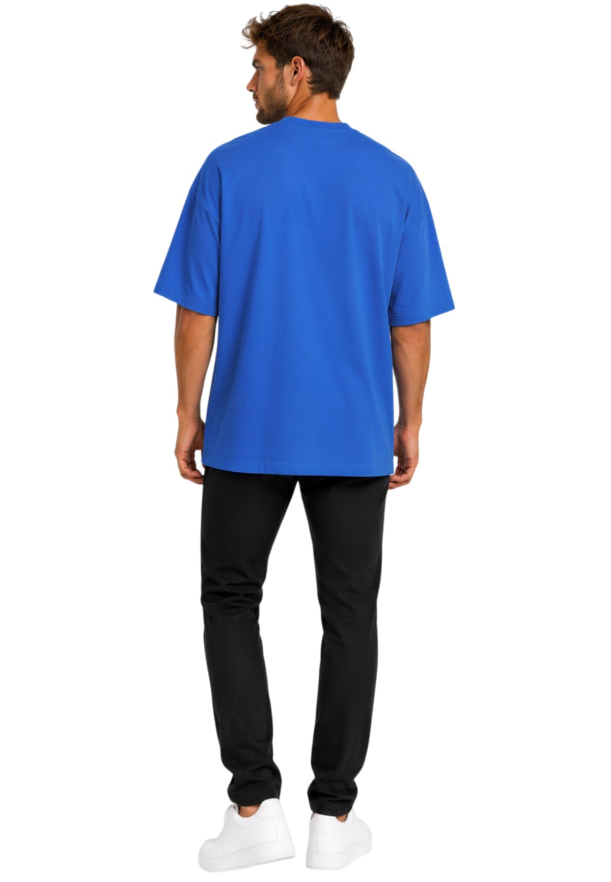 Herren Relaxed Fit T-Shirt in Blue – Reichstadt – Ansicht 8
