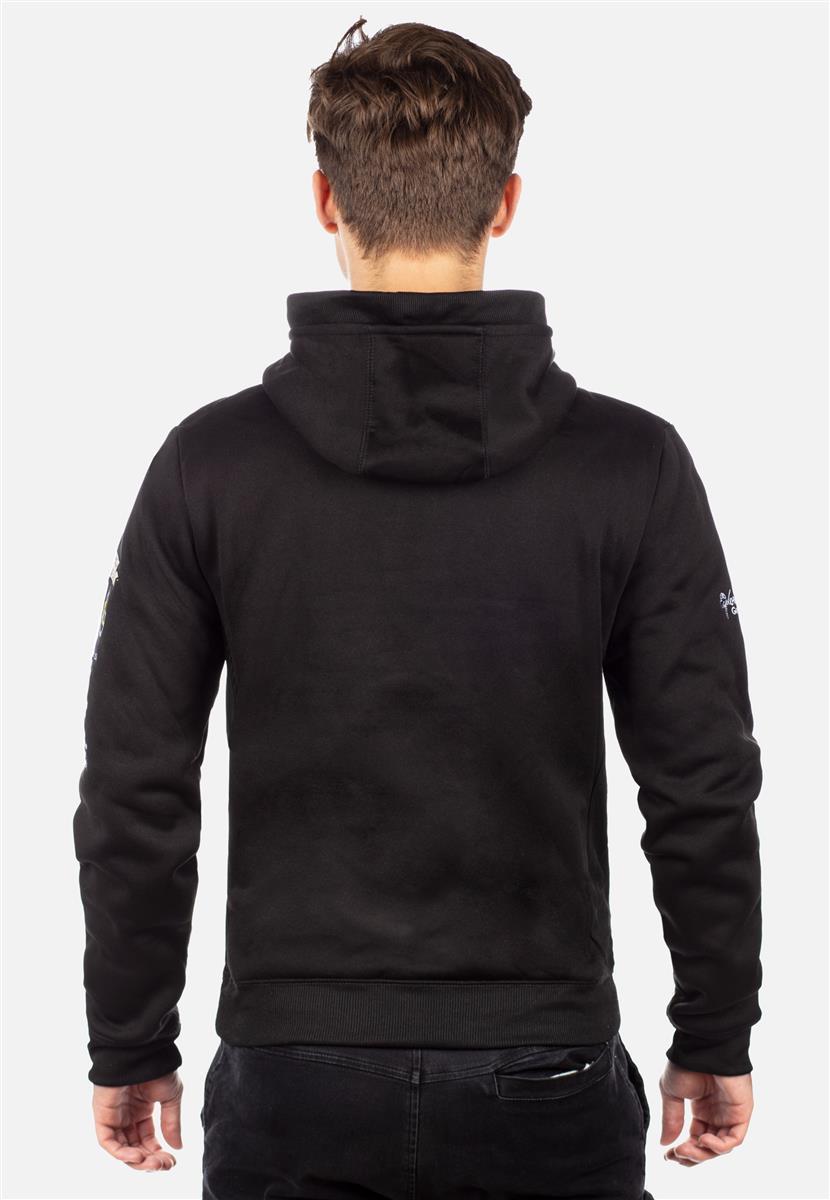 Herren Regular Fit Hoodie gymclass men - Black