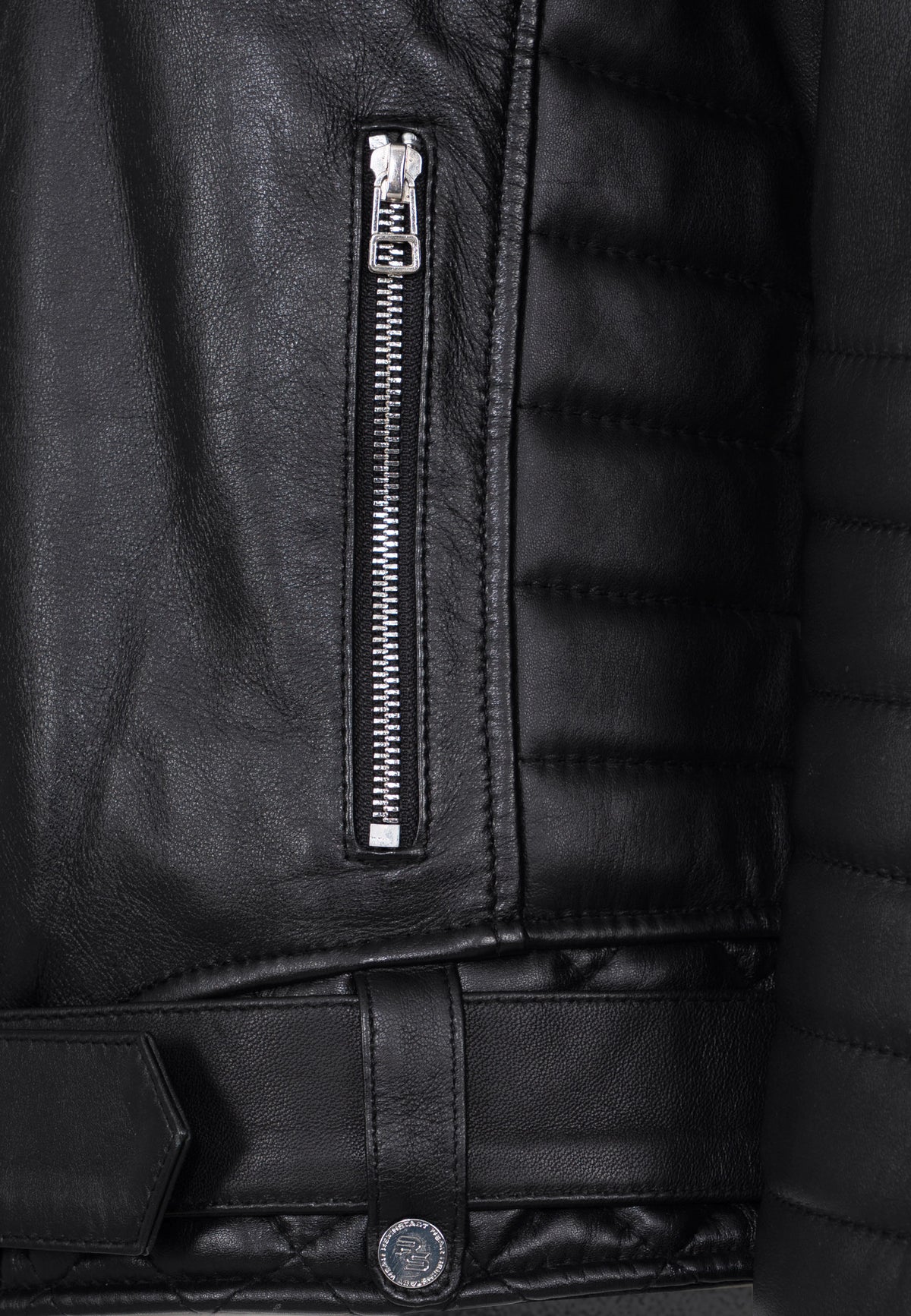 Herren Slim Fit Echtleder Jacke RS001LUX - Black