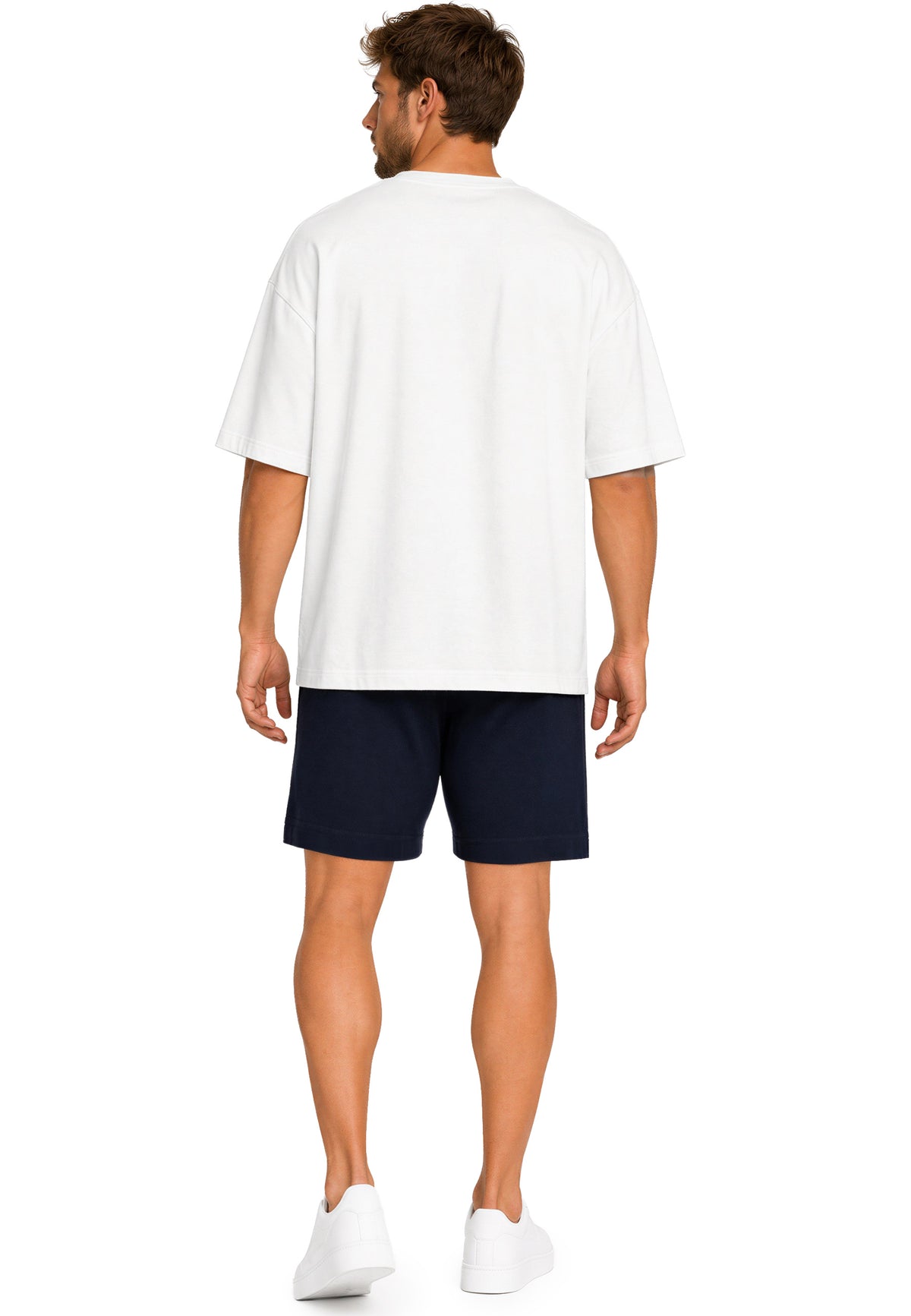 Herren Regular Fit Shorts Mid Waist in Purplish Blue – Reichstadt – Ansicht 9
